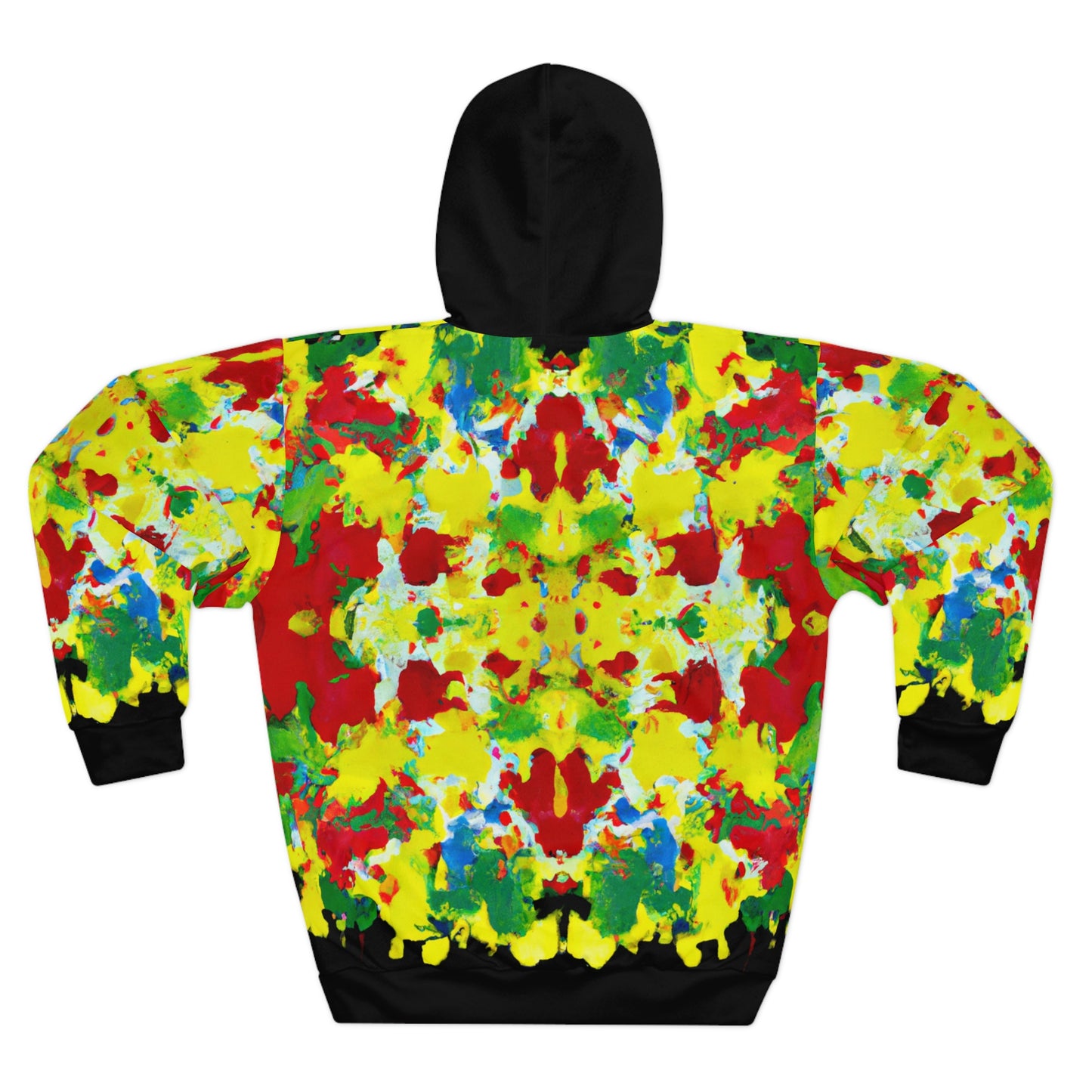 Rasta Acrylic Splatter XW 2 -  AI Art - Pullover Hoodie