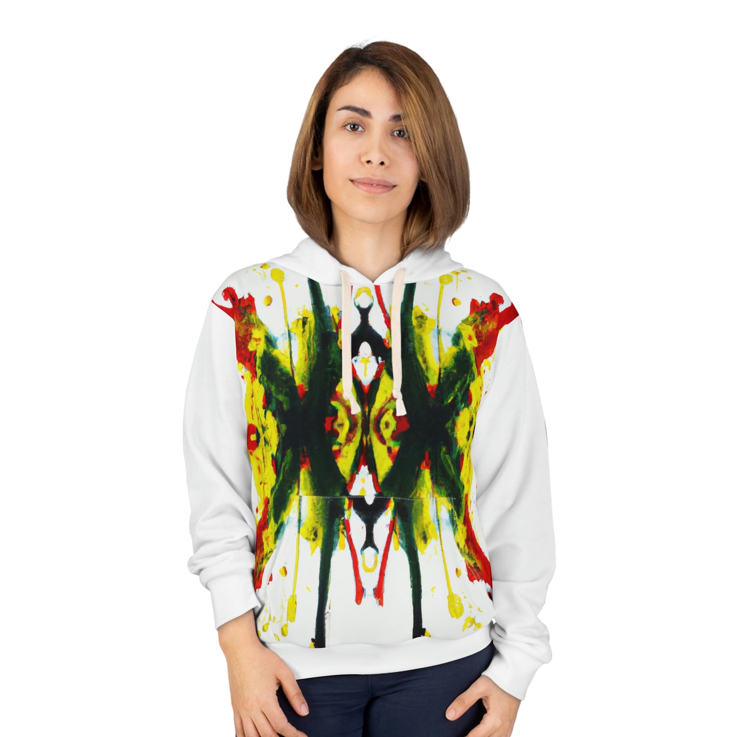 Rasta Symmetry 1 - AI Art - Pullover Hoodie