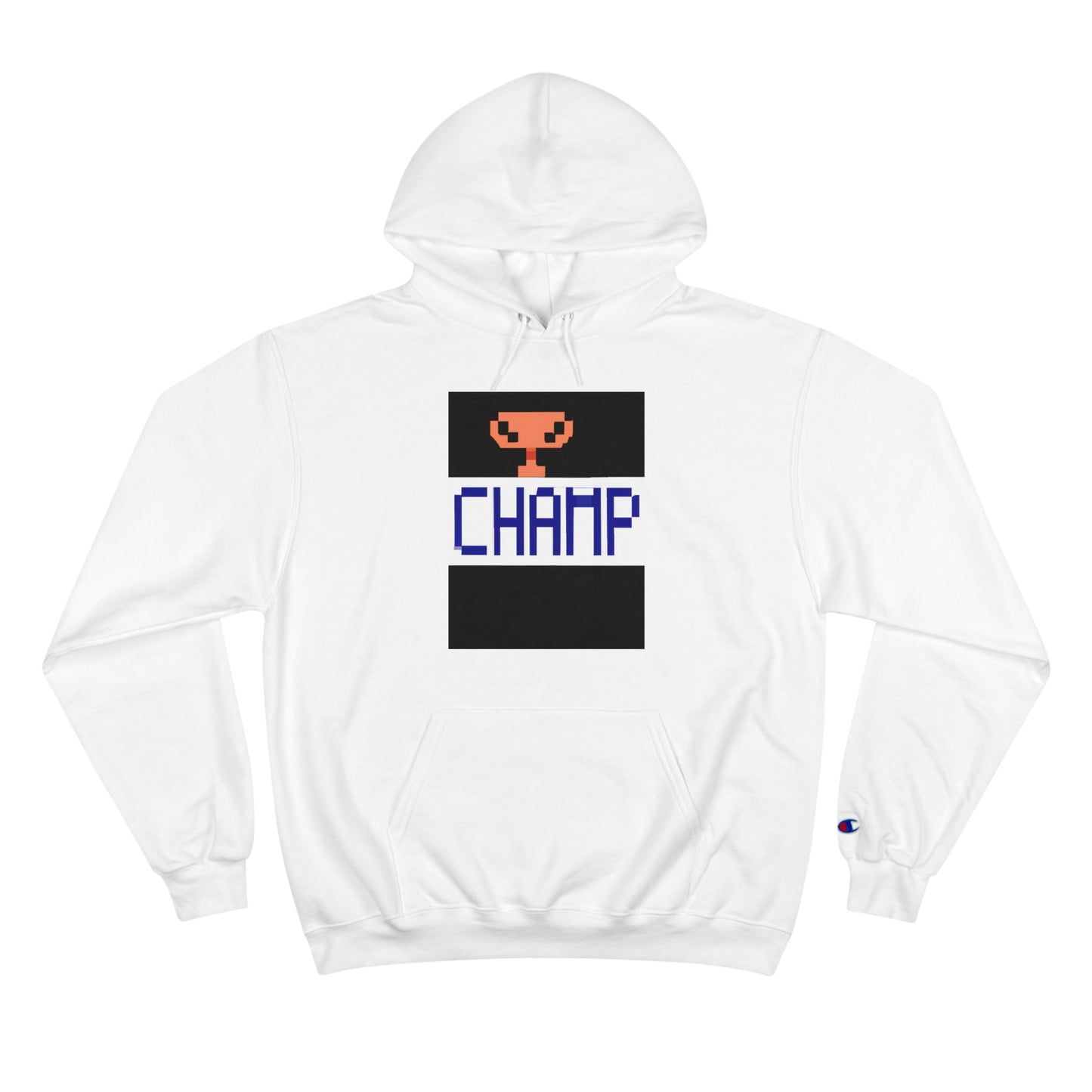 CHAMP Trophy Logo (Pixel) - AI Art - Champion Hoodie