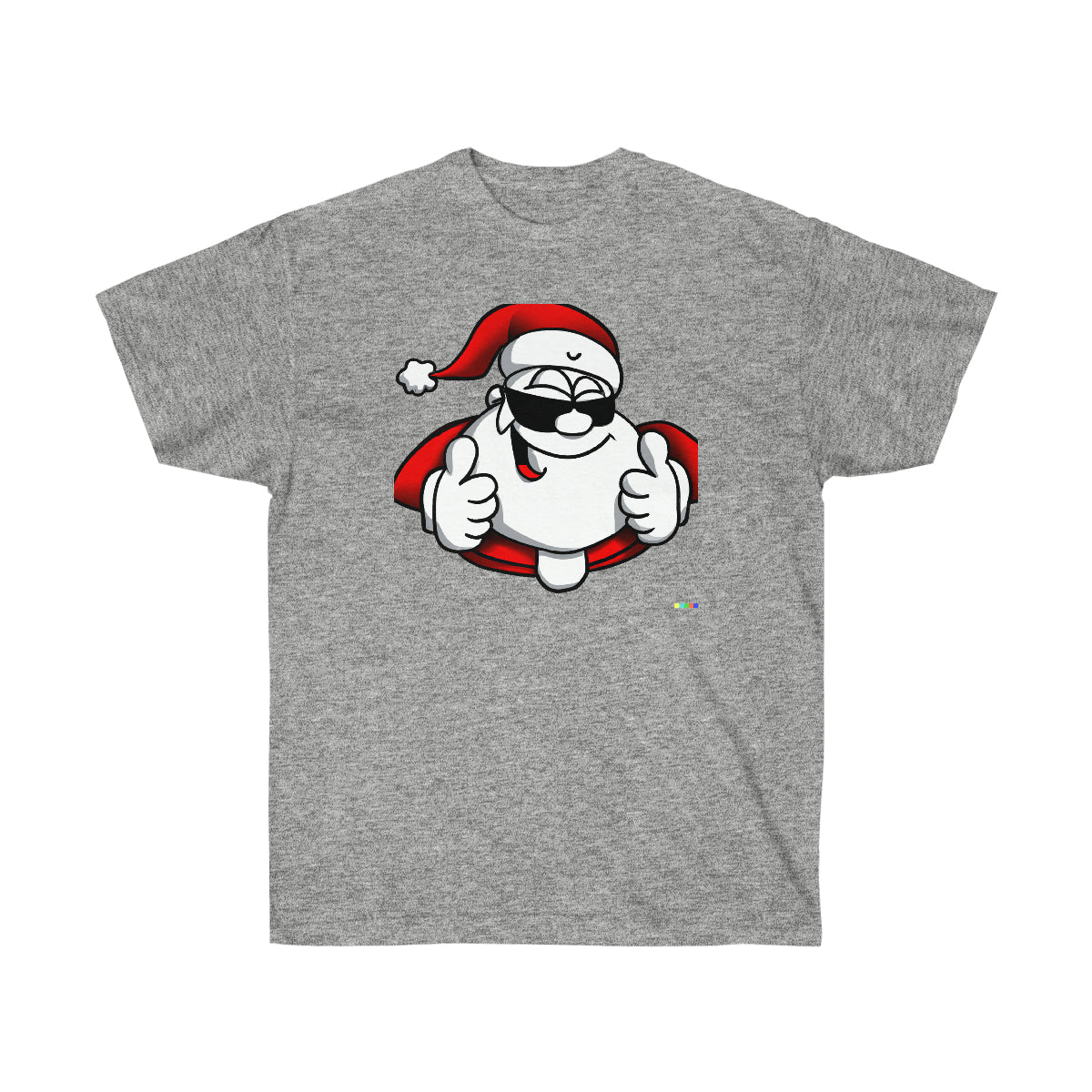 Santa Claus 2 Thumbs Up - AI Cartoon Art - Ultra Cotton Tee