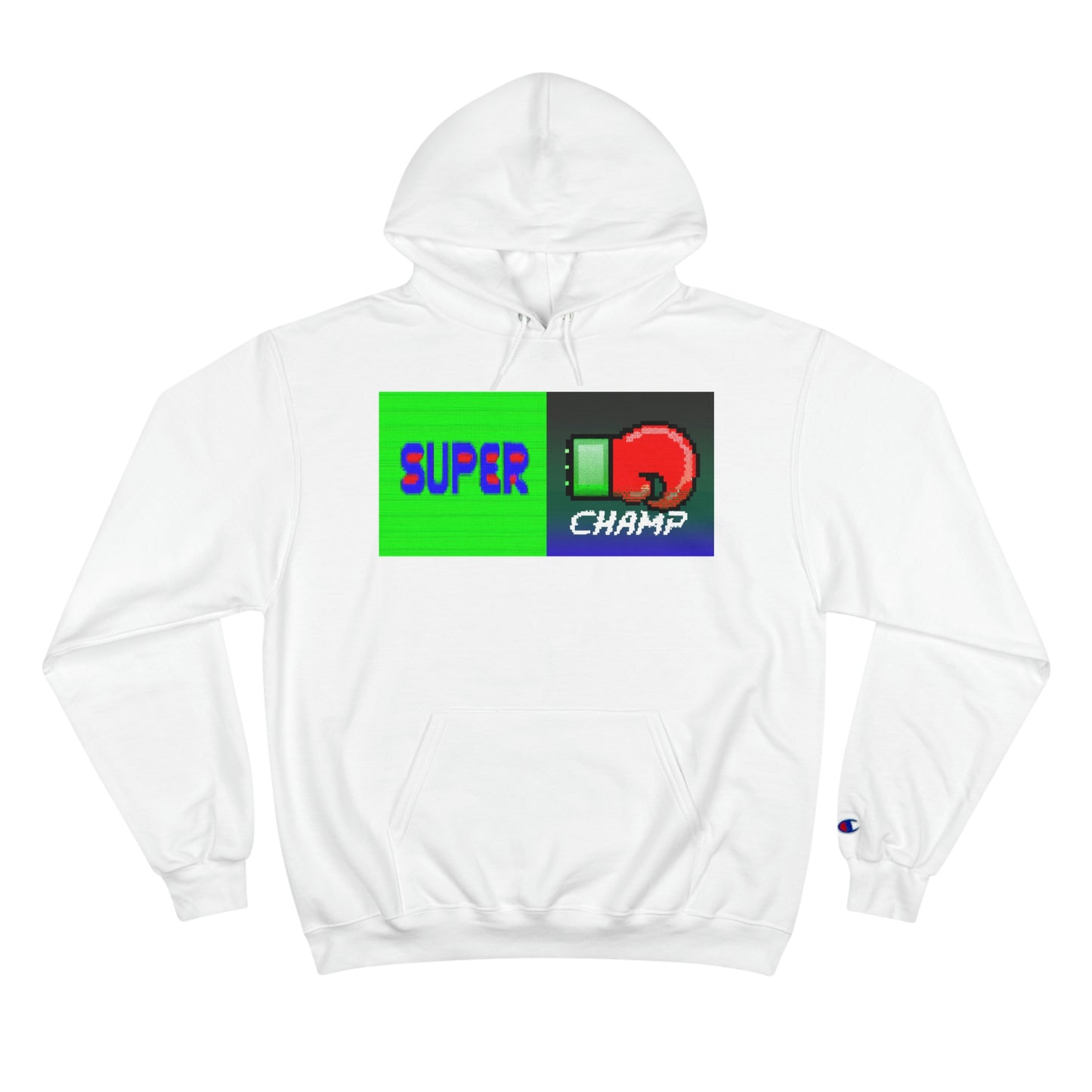 SUPER CHAMP (Alt Logo 1) - AI Art - Champion Hoodie