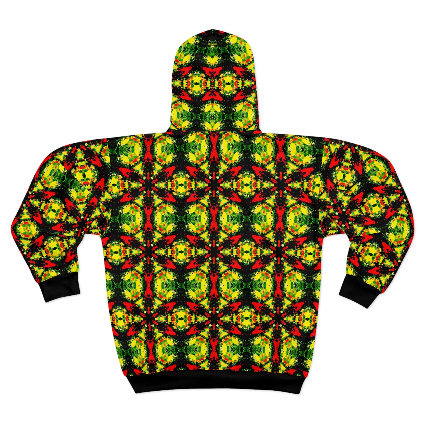 Rasta Star 2 - AI Art - Zip Hoodie