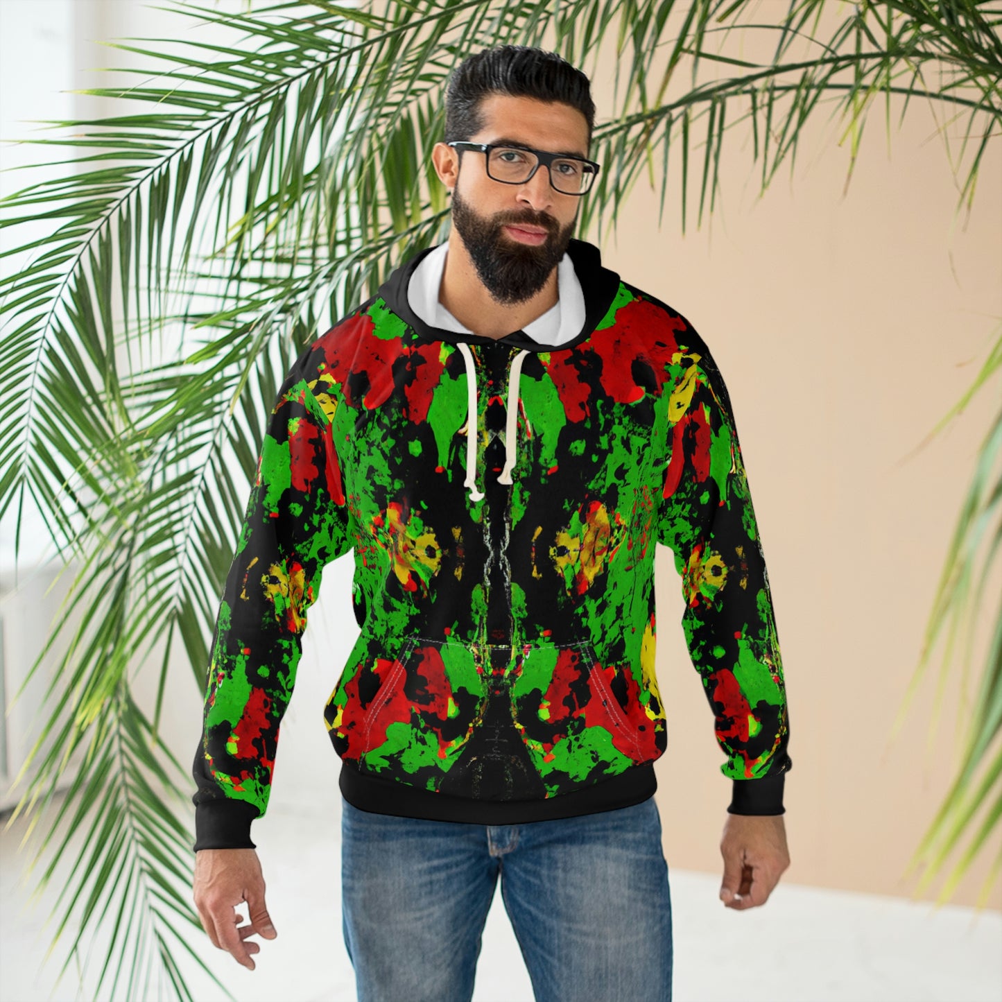 Rasta XW 1 - AI Art - Pullover Hoodie