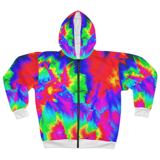 Tropical Storm Radar - AI Art - Zip Hoodie