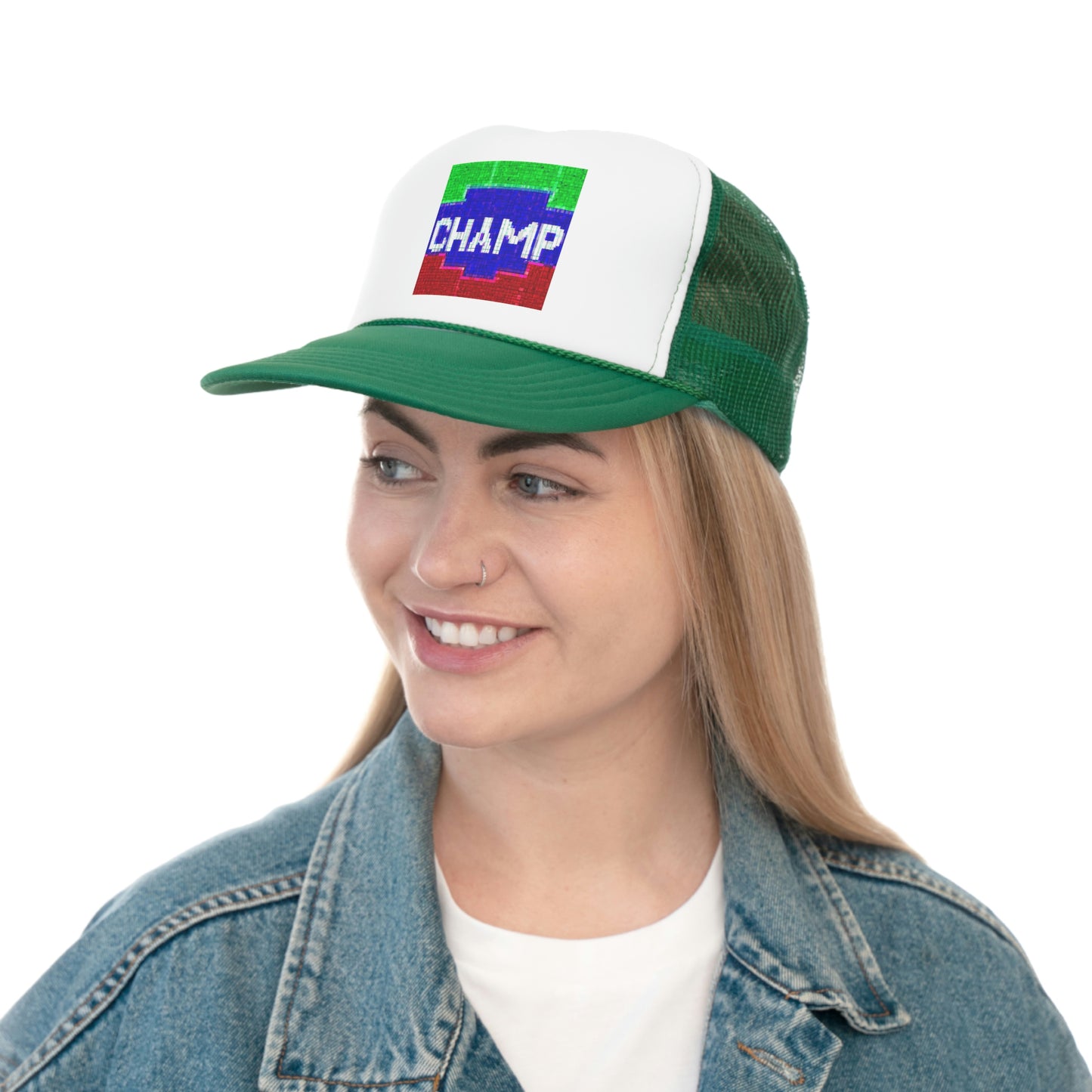 CHAMP (Alt Logo 4 Pixel) - AI Art - Trucker Hats