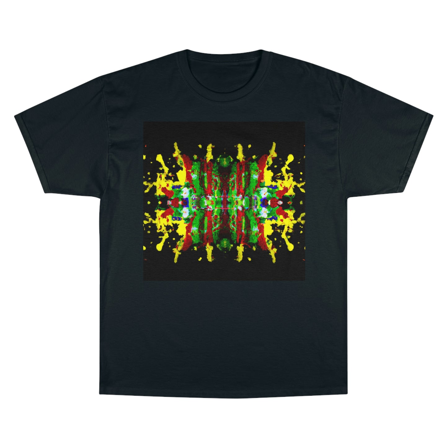 Rasta Acrylic Symmetry W - AI Art - Champion T-Shirt