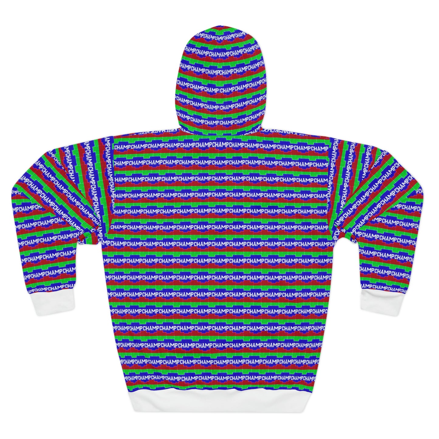 CHAMPCHAMPCHAMPCHAMP (Alt Logo 1 Pixel Art) - AI Art - Pullover Hoodie