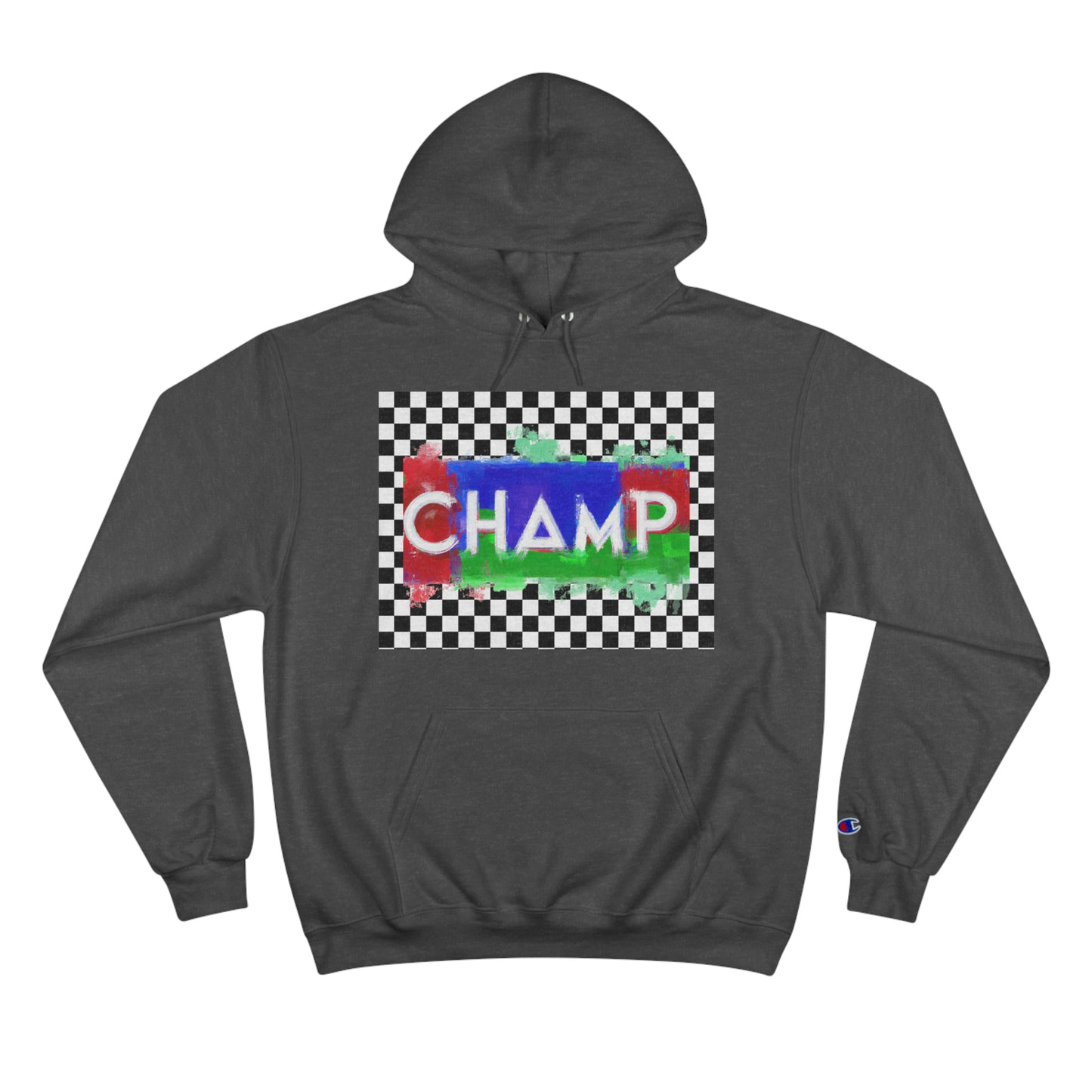 Checkered Flag (CHAMP Logo 1) - Champion Hoodie