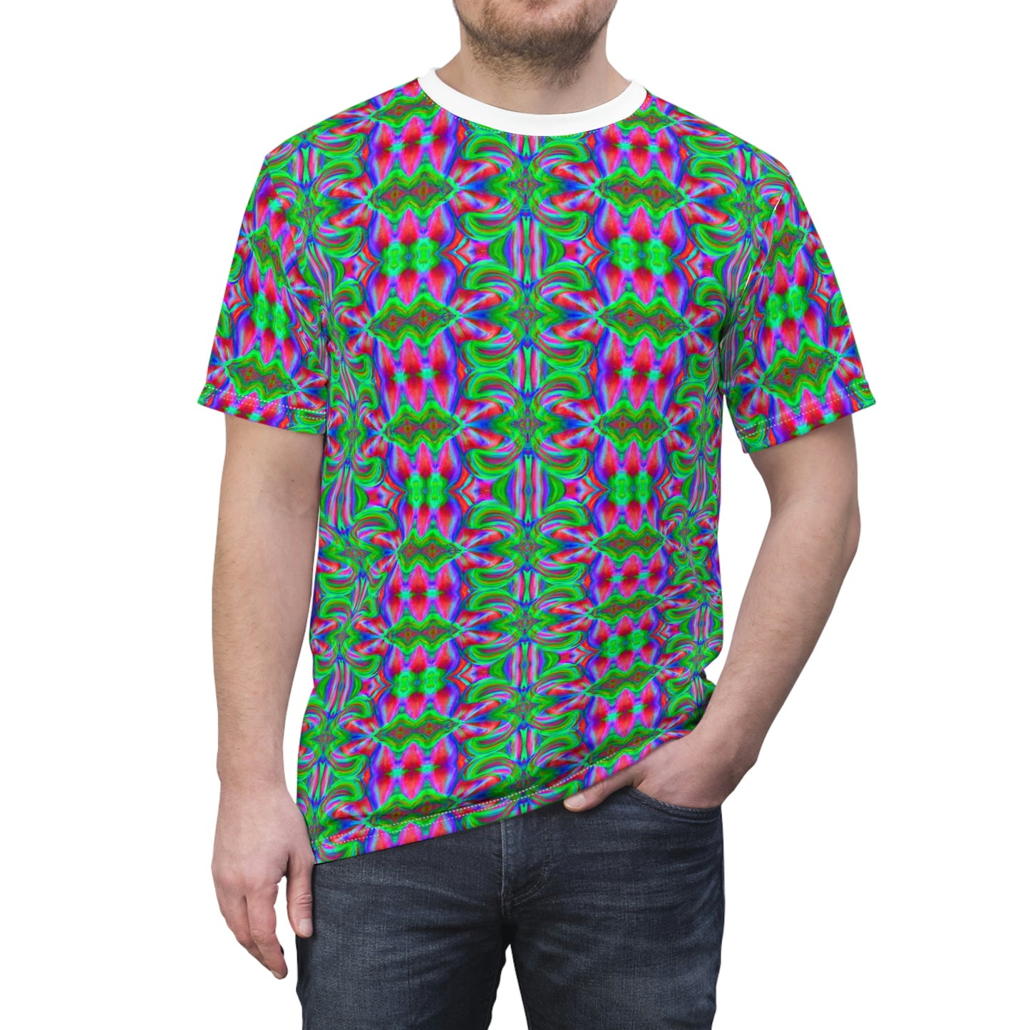 Hyperwave Tie-Dye 6 - AI Art - T-Shirt