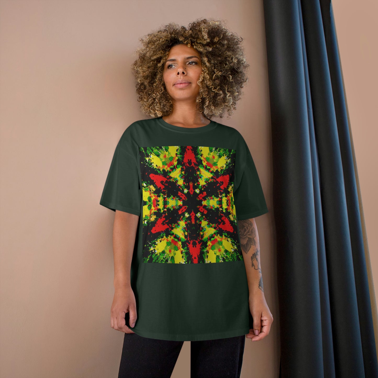 Rasta Star 2 - AI Art - Champion T-Shirt