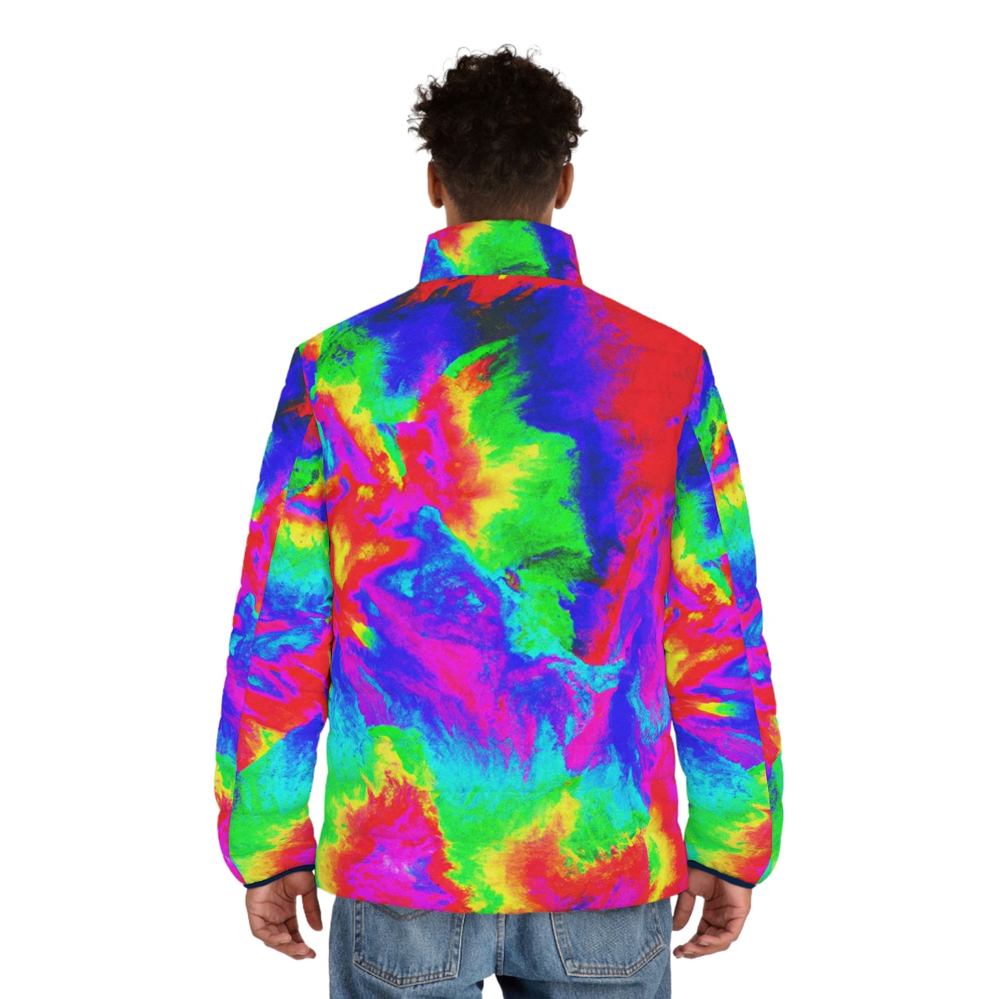 Tropical Storm Radar Spaceballer Jacket - AI Art - Men's Puffer Jacket