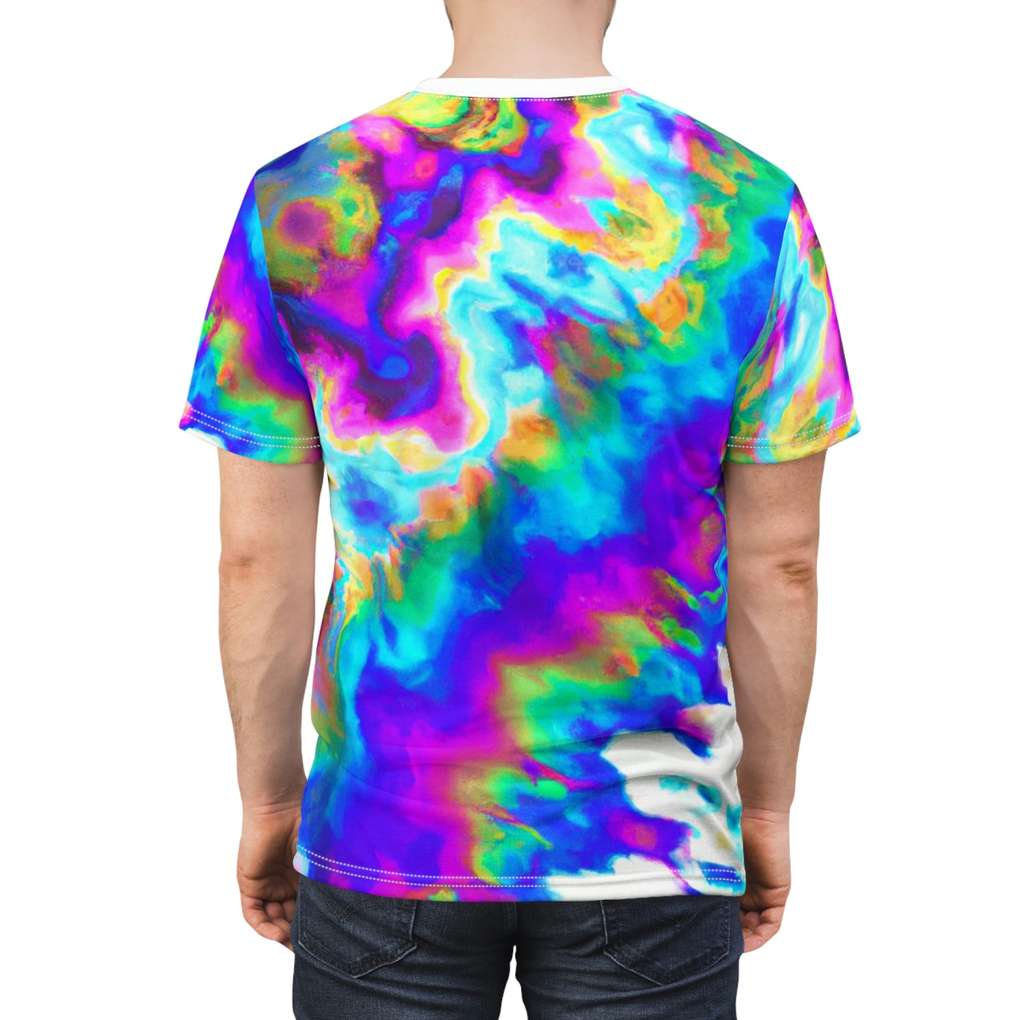 Hyperwave Tie-Dye 3 - AI Art - T-Shirt