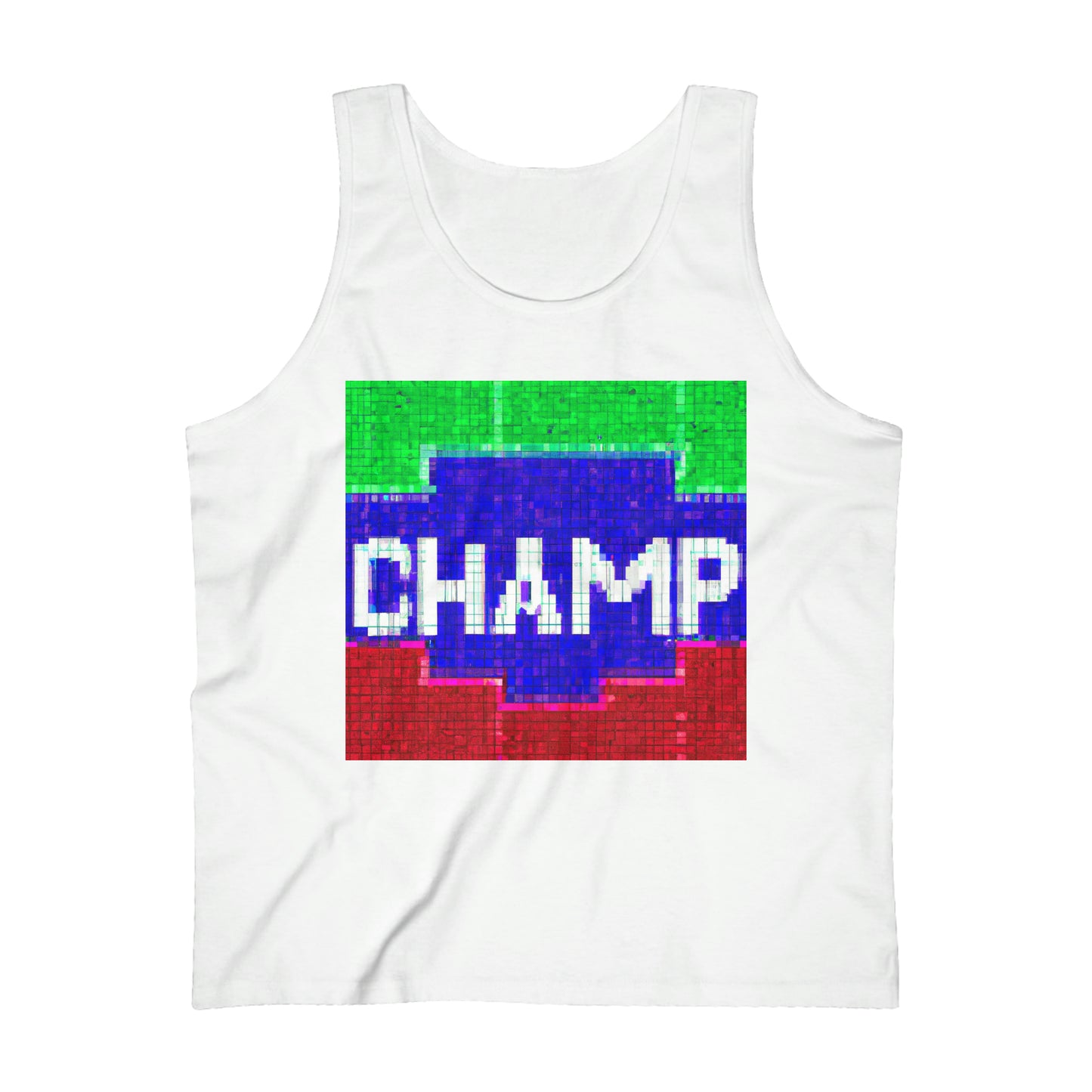 CHAMP (Alt Logo 4 Pixel) - AI Art - Men's Ultra Cotton Tank Top