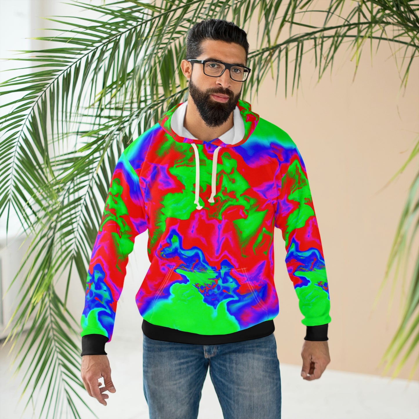 Topographical Radar - AI Art - Pullover Hoodie