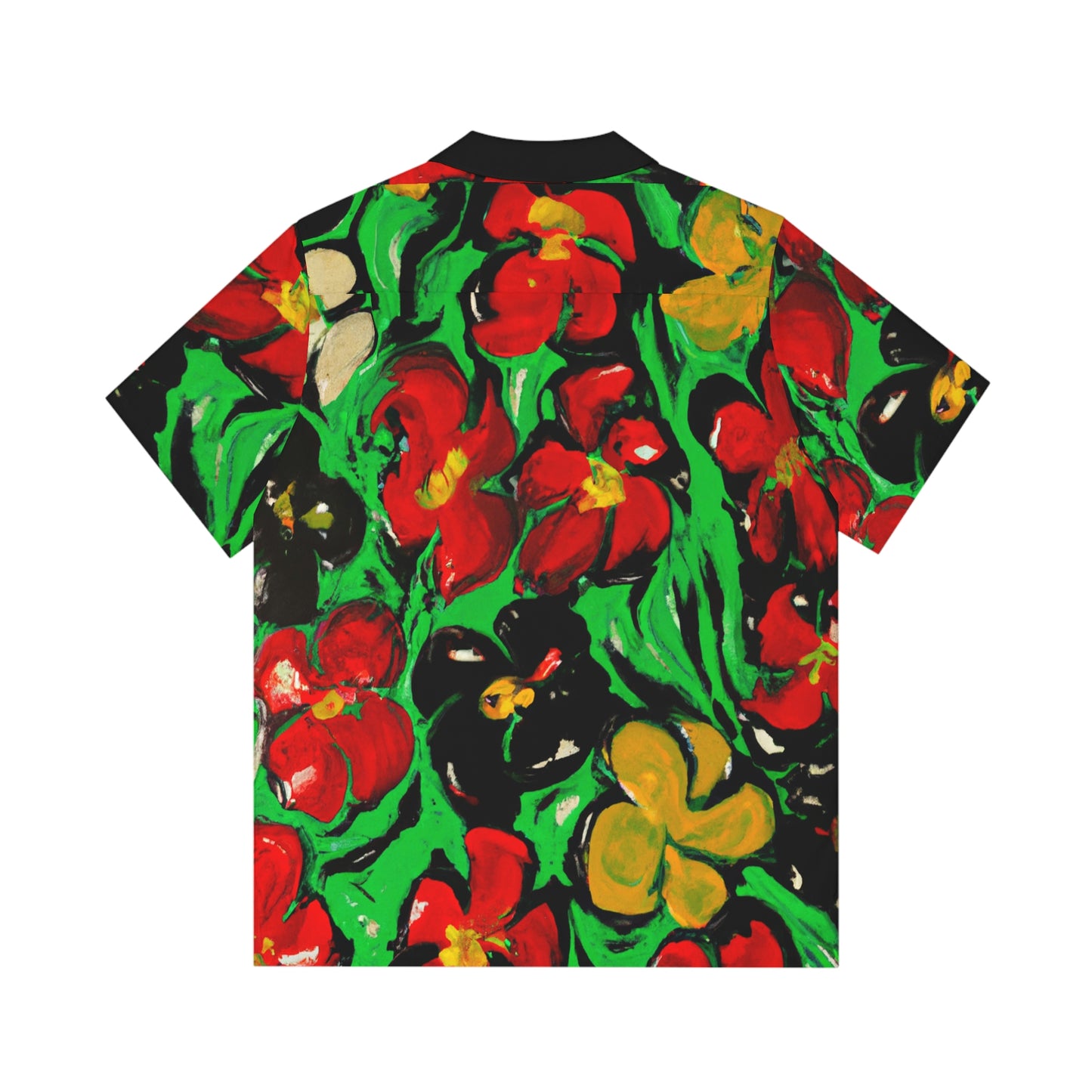 Floral Acyrlic Paint 9 - AI Art - Men's Hawaiian Shirt