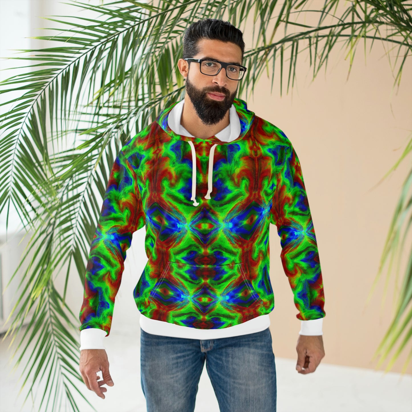 Hyperwave Deemster 1 - AI Art - Pullover Hoodie