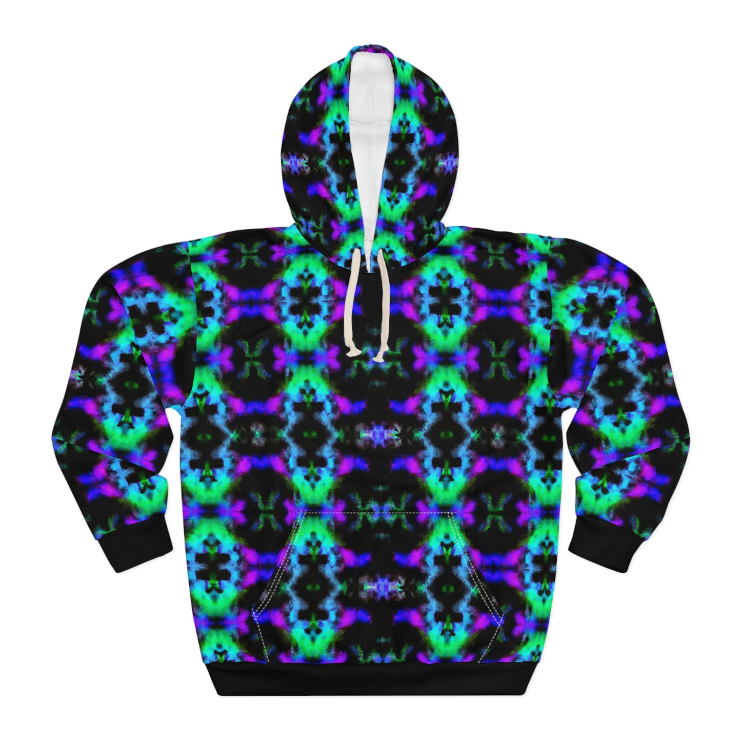 Hyperwave Fractal 4 - AI Art - Pullover Hoodie