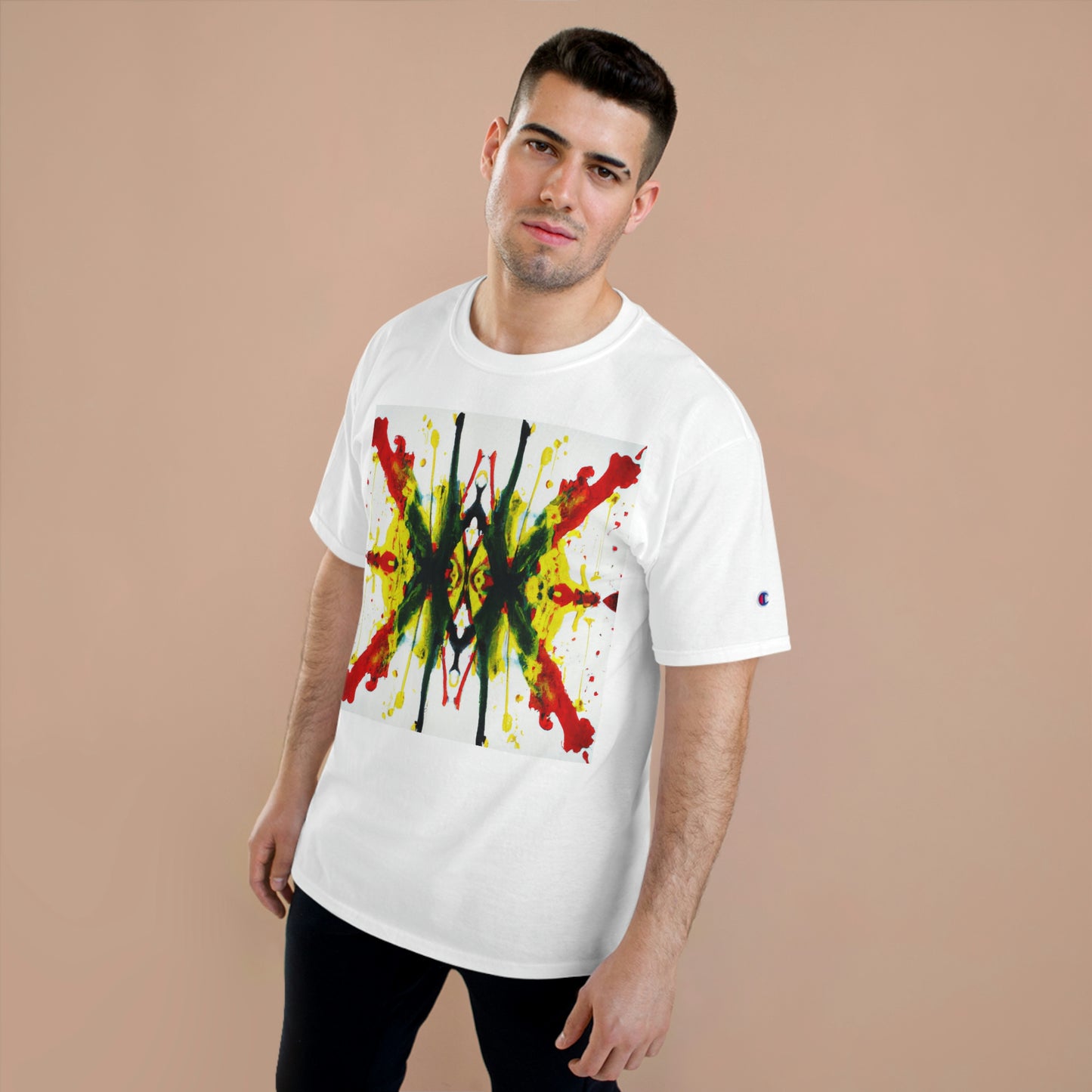 Rasta Symmetry 1 - AI Art - Champion T-Shirt