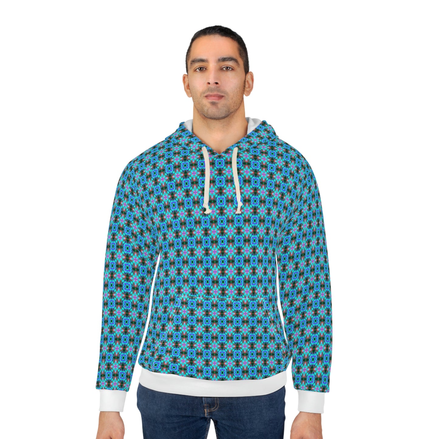 Hyperwave Fractal Pattern 1 - AI Art - Pullover Hoodie