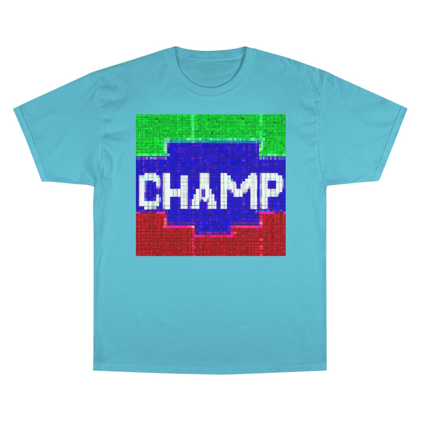 CHAMP (Alt Logo 4 Pixel) - AI Art - Champion T-Shirt