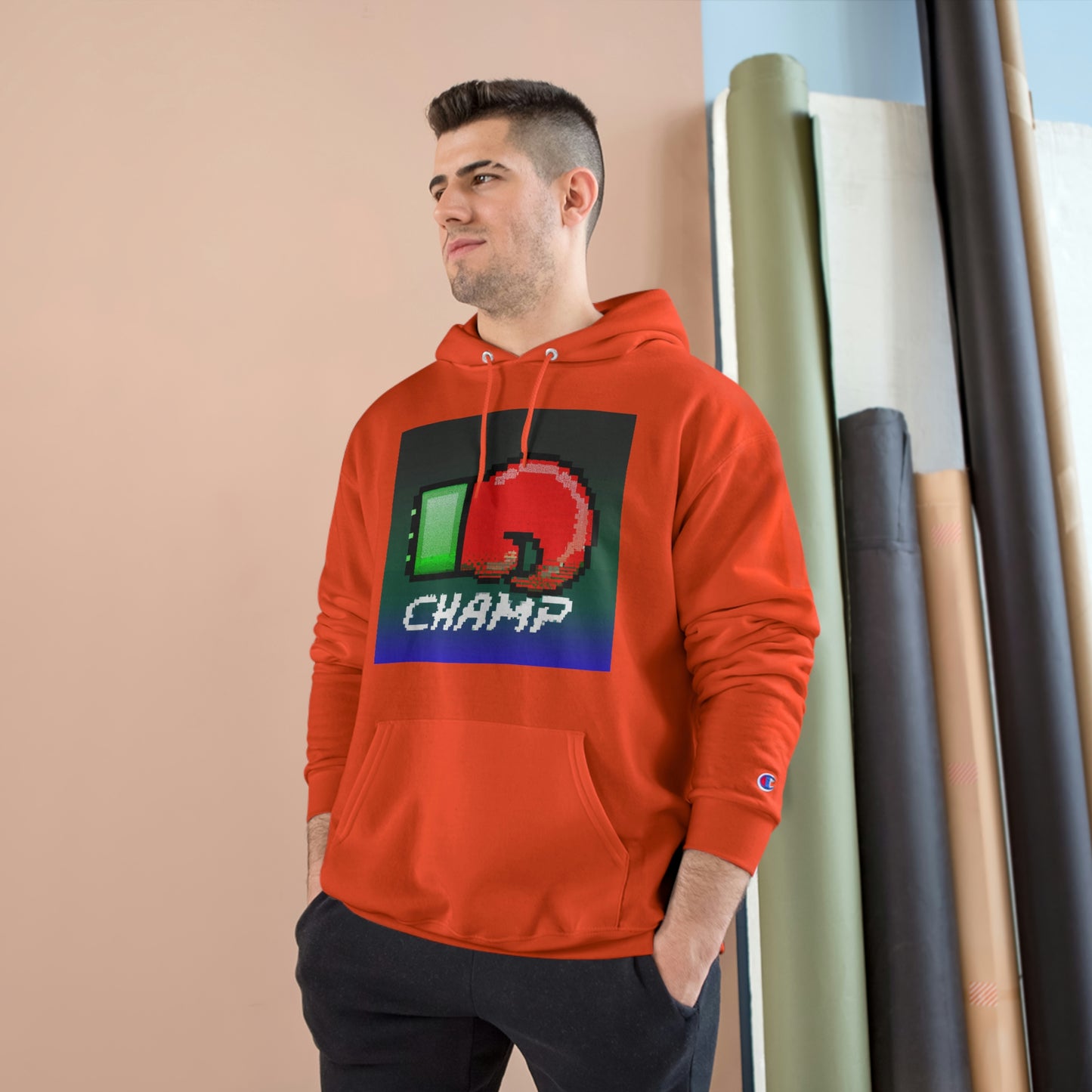 CHAMP 2 (Alt Logo 1) - AI Art - Champion Hoodie