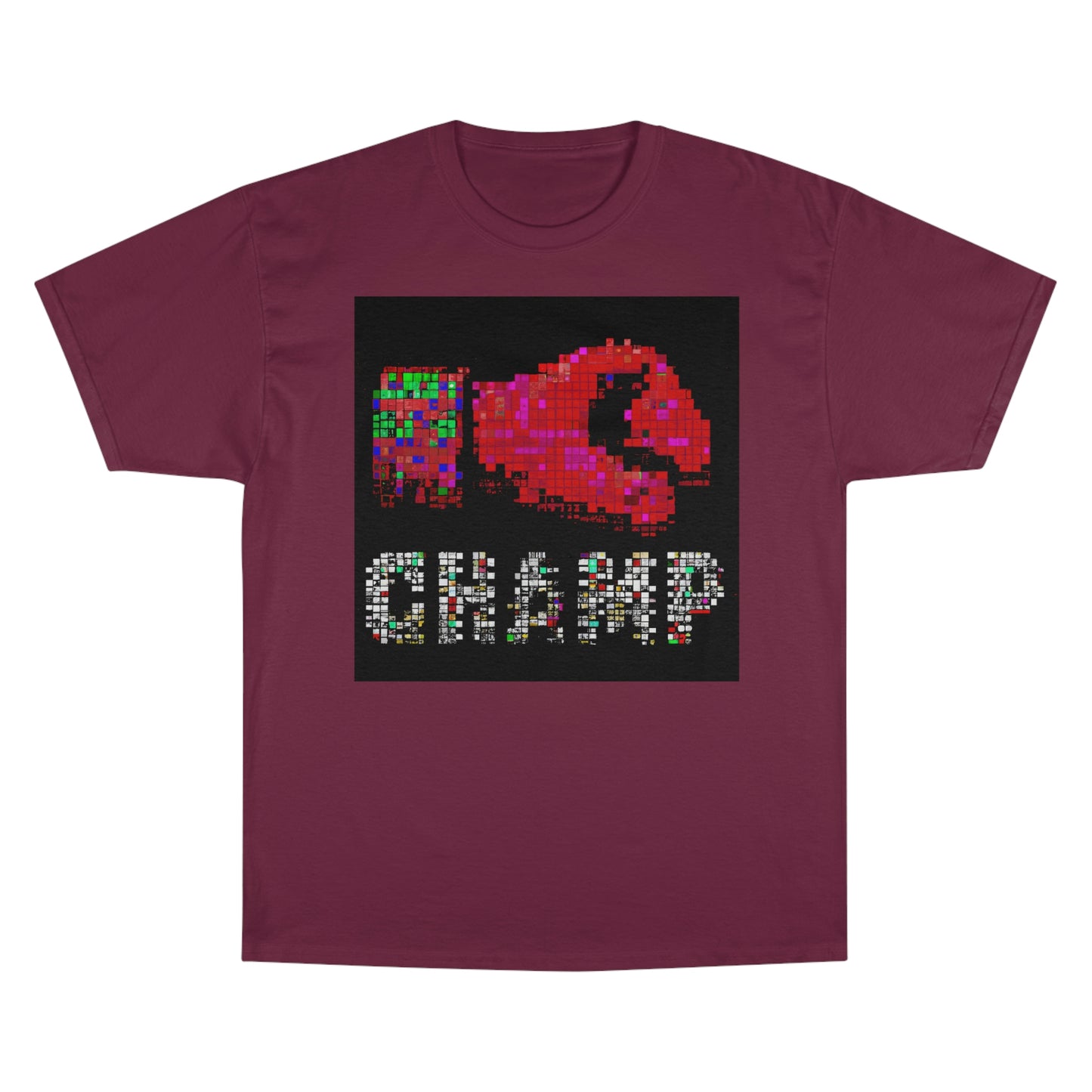 CHAMP (Alt Logo 3 Pixel) - AI Art - Champion T-Shirt