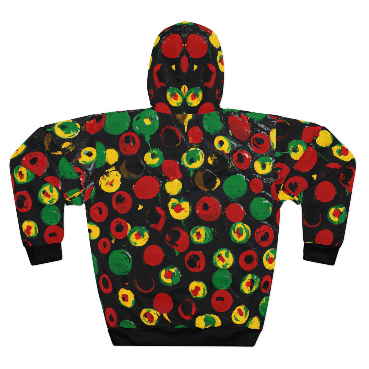 Rasta Polka Dot - AI Art - Pullover Hoodie