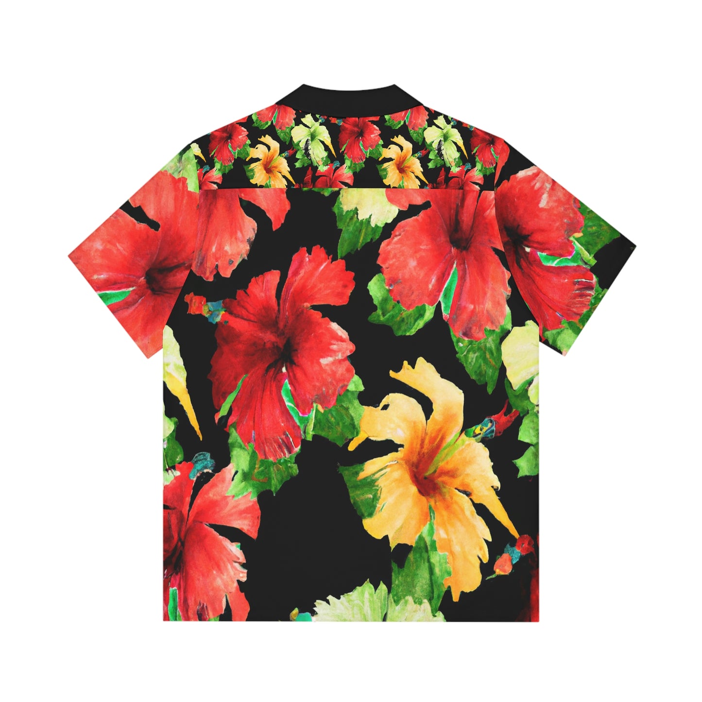 Hibiscus Watercolor 7 - AI Art - Men's Hawaiian Shirt