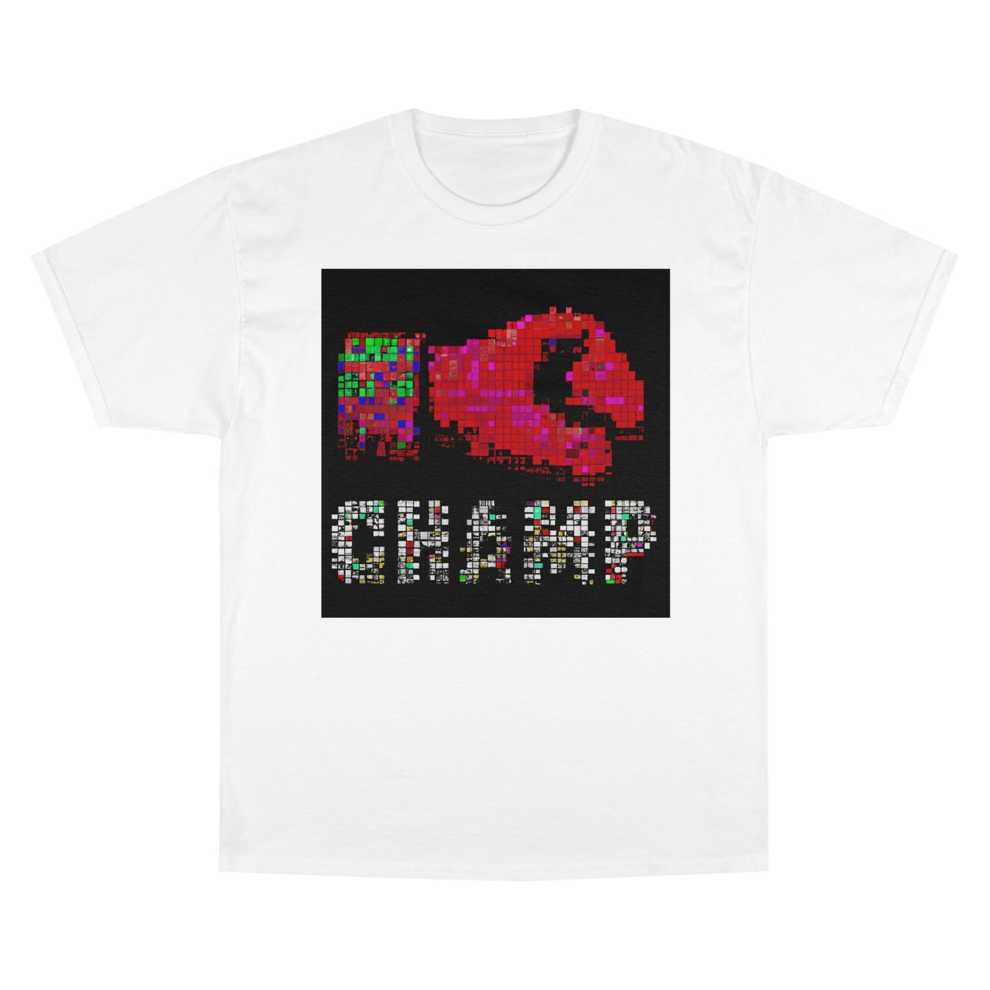 CHAMP (Alt Logo 3 Pixel) - AI Art - Champion T-Shirt