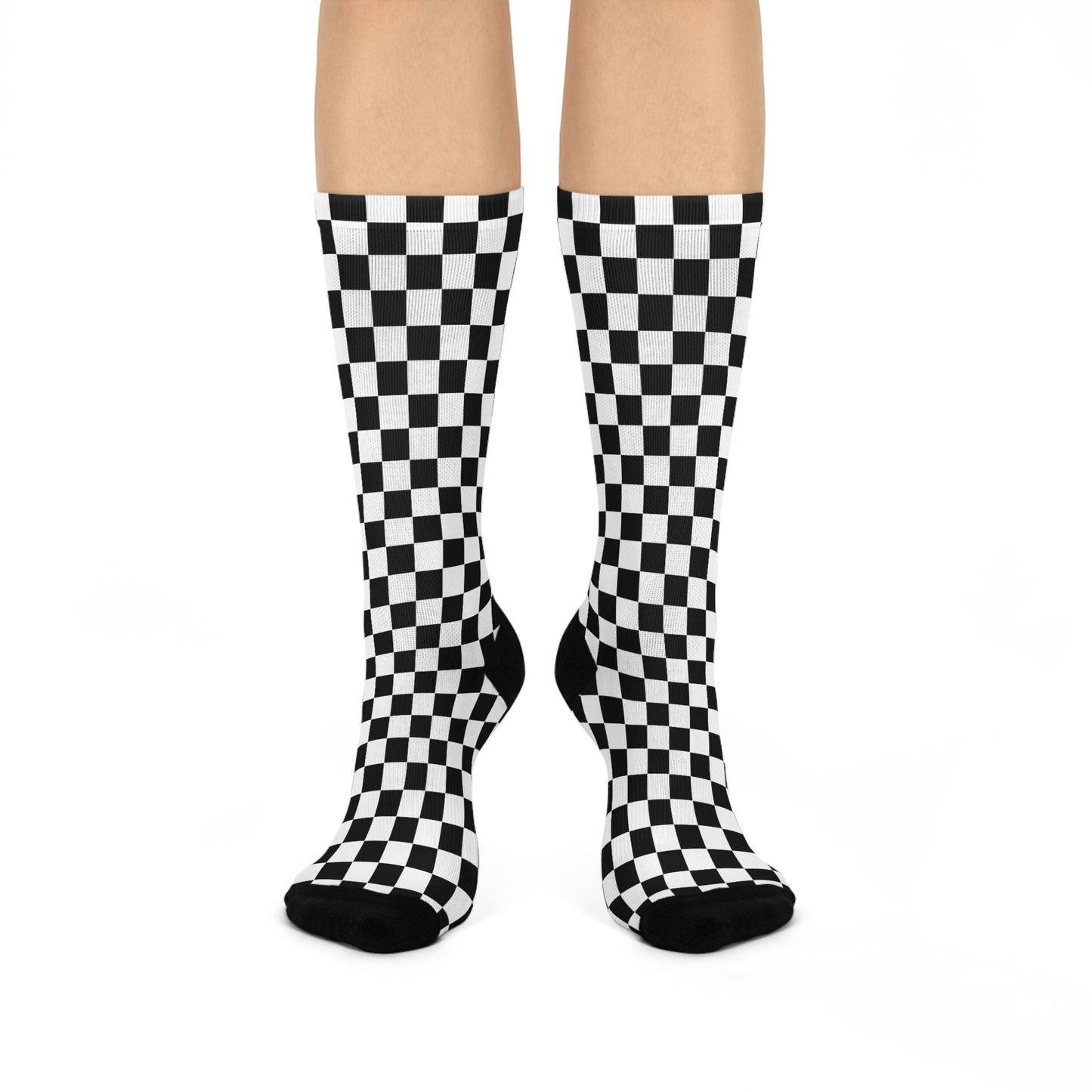 Checkered Flag - Cushioned Crew Socks