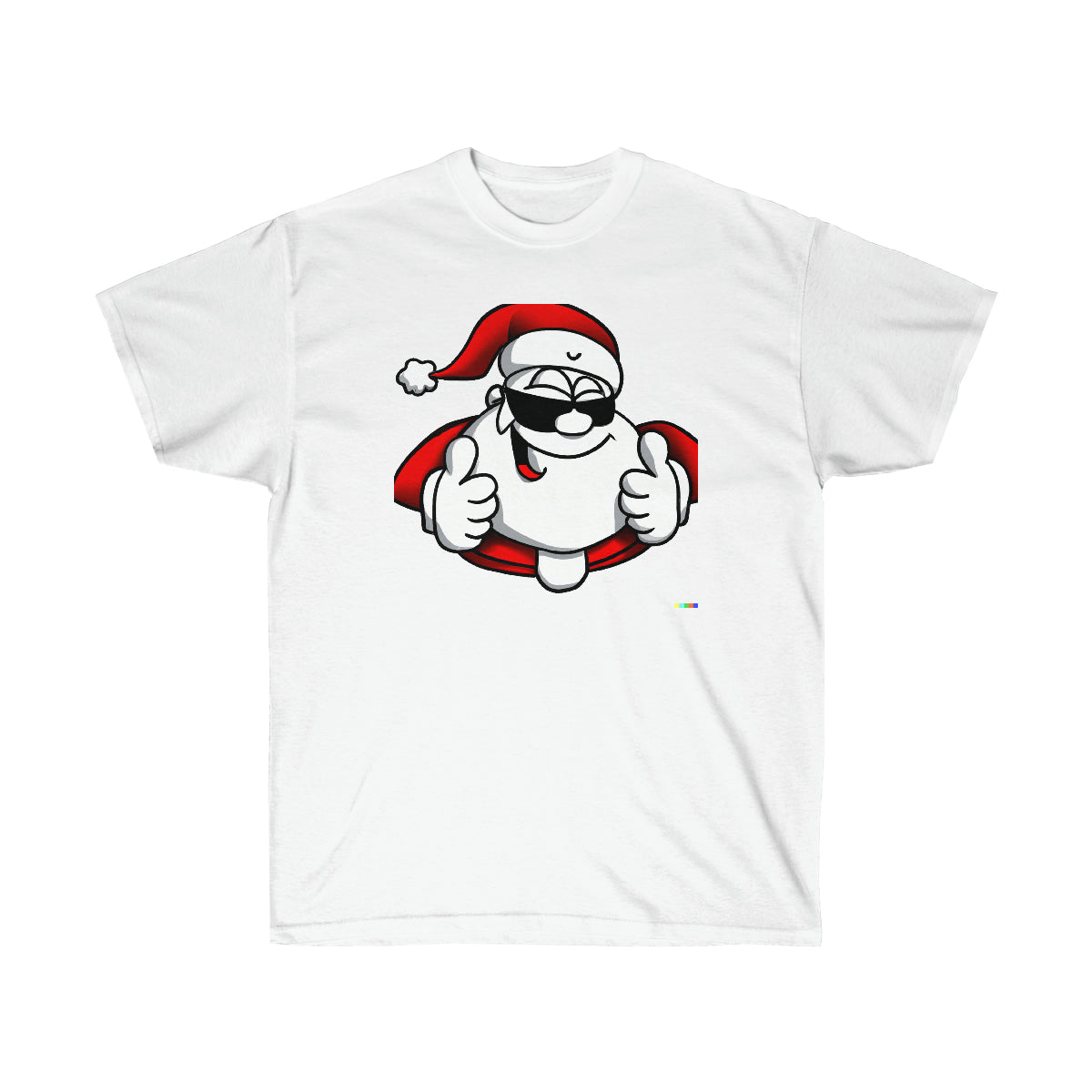 Santa Claus 2 Thumbs Up - AI Cartoon Art - Ultra Cotton Tee