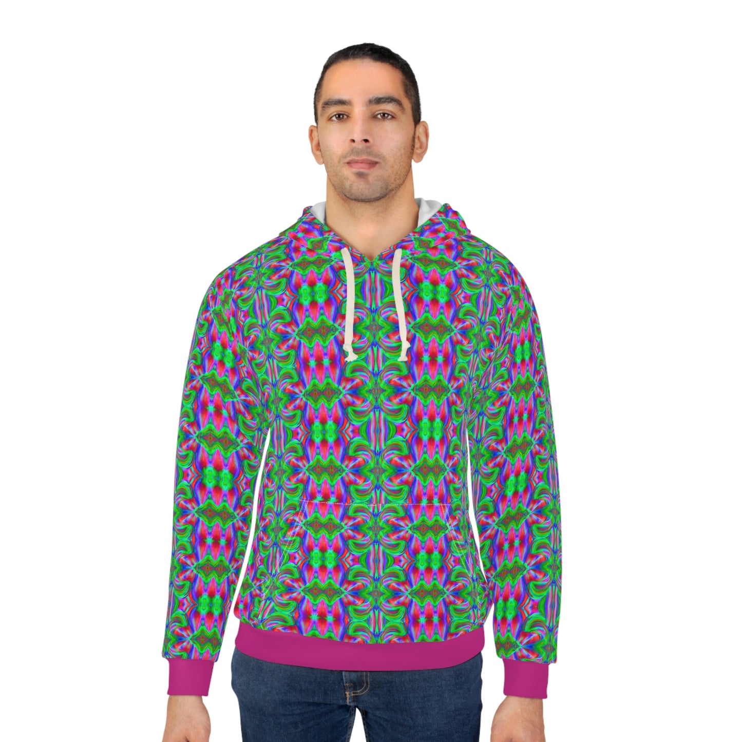 Hyperwave Tie-Dye 6 - AI Art - Pullover Hoodie