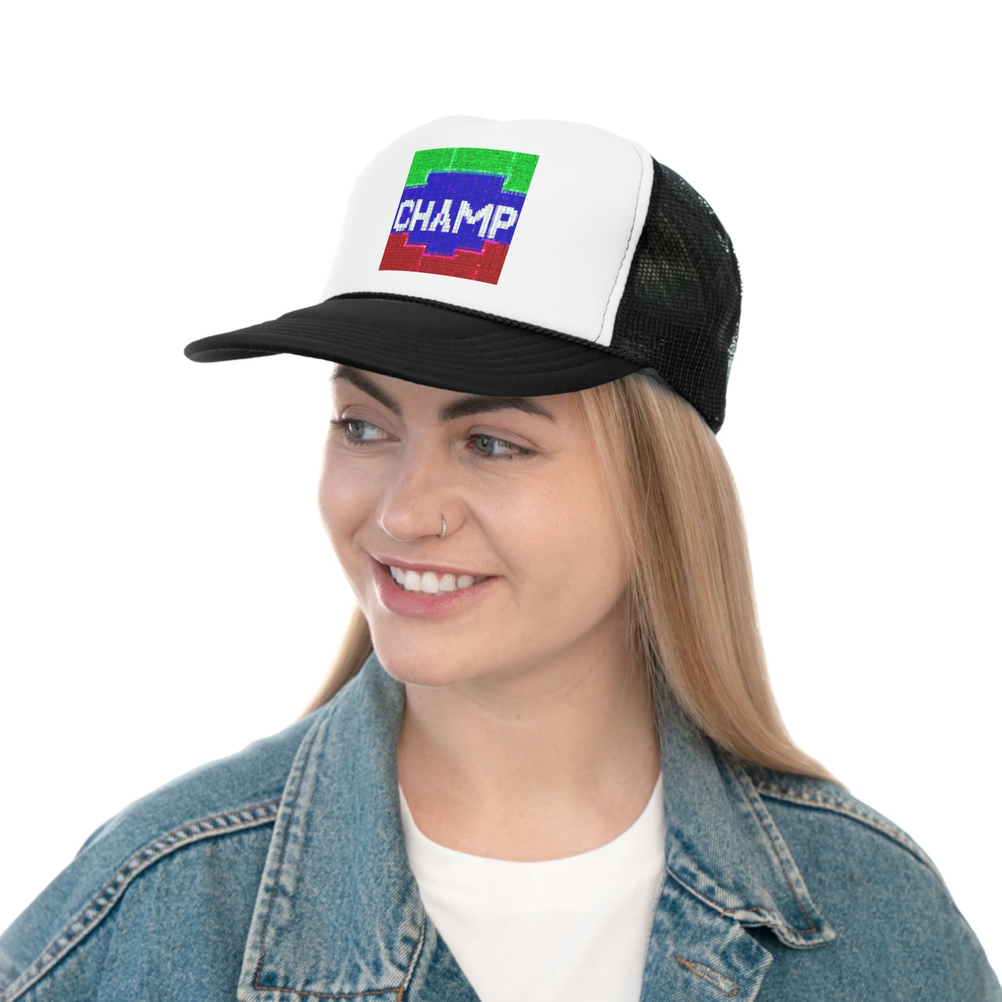 CHAMP (Alt Logo 4 Pixel) - AI Art - Trucker Hats