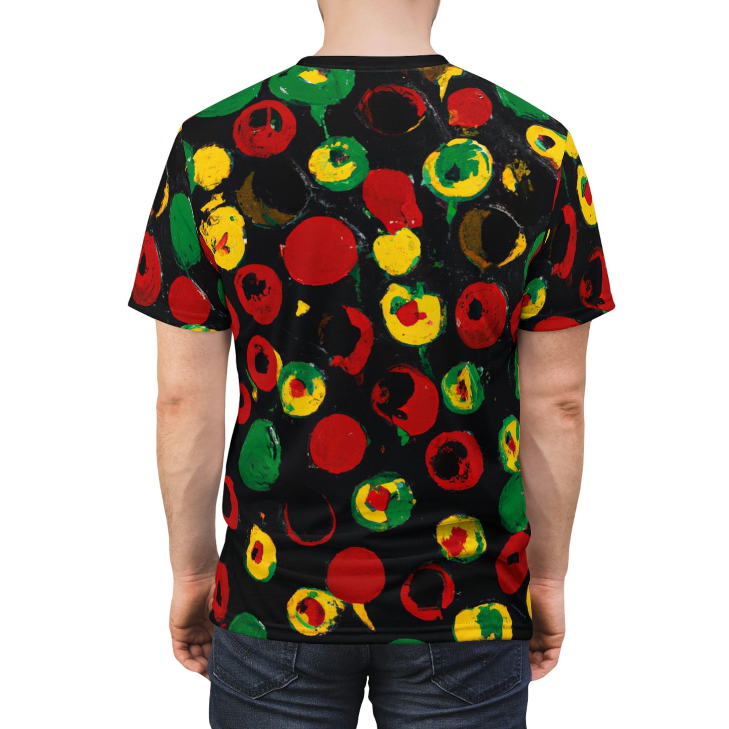 Rasta Polka Dot - AI Art - T-Shirt