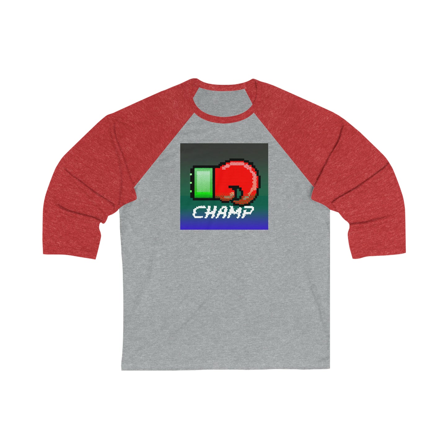 CHAMP (Alt Logo 1) - AI Art - 3\4 Sleeve Baseball Tee