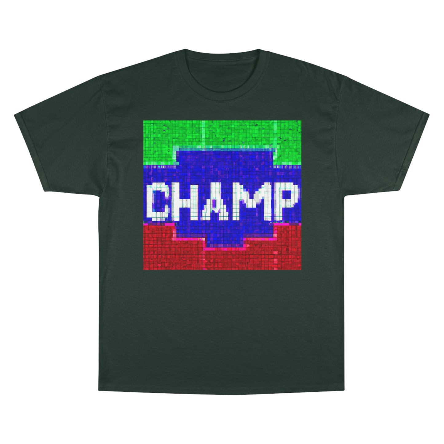 CHAMP (Alt Logo 4 Pixel) - AI Art - Champion T-Shirt