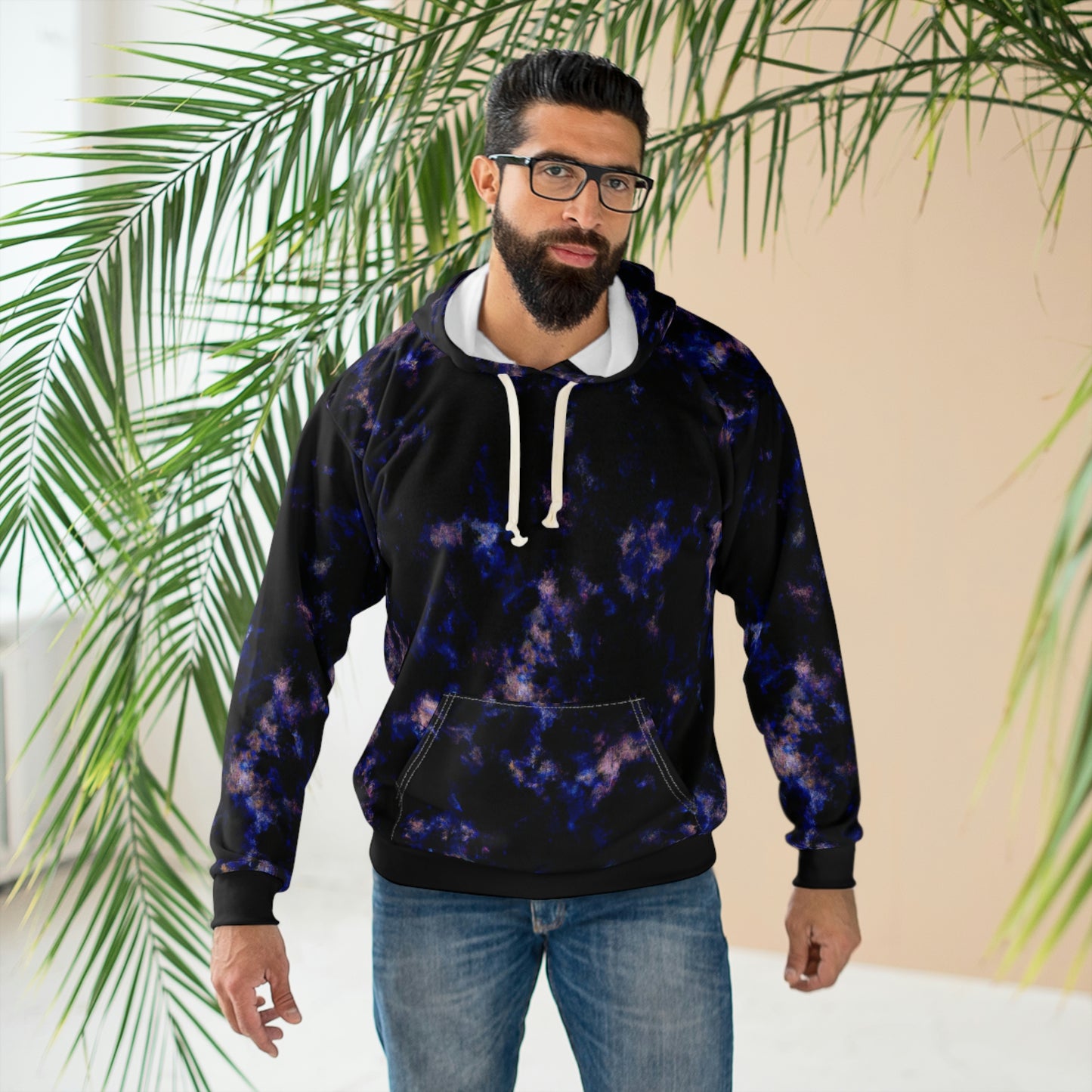 Galactic Camo - AI Art - Pullover Hoodie