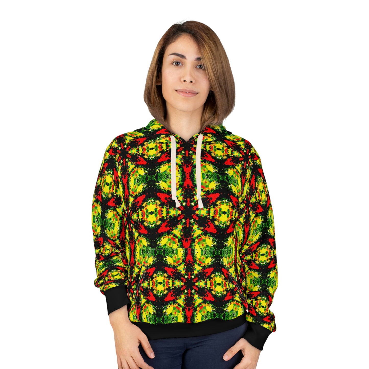 Rasta Star 2 - AI Art - Pullover Hoodie