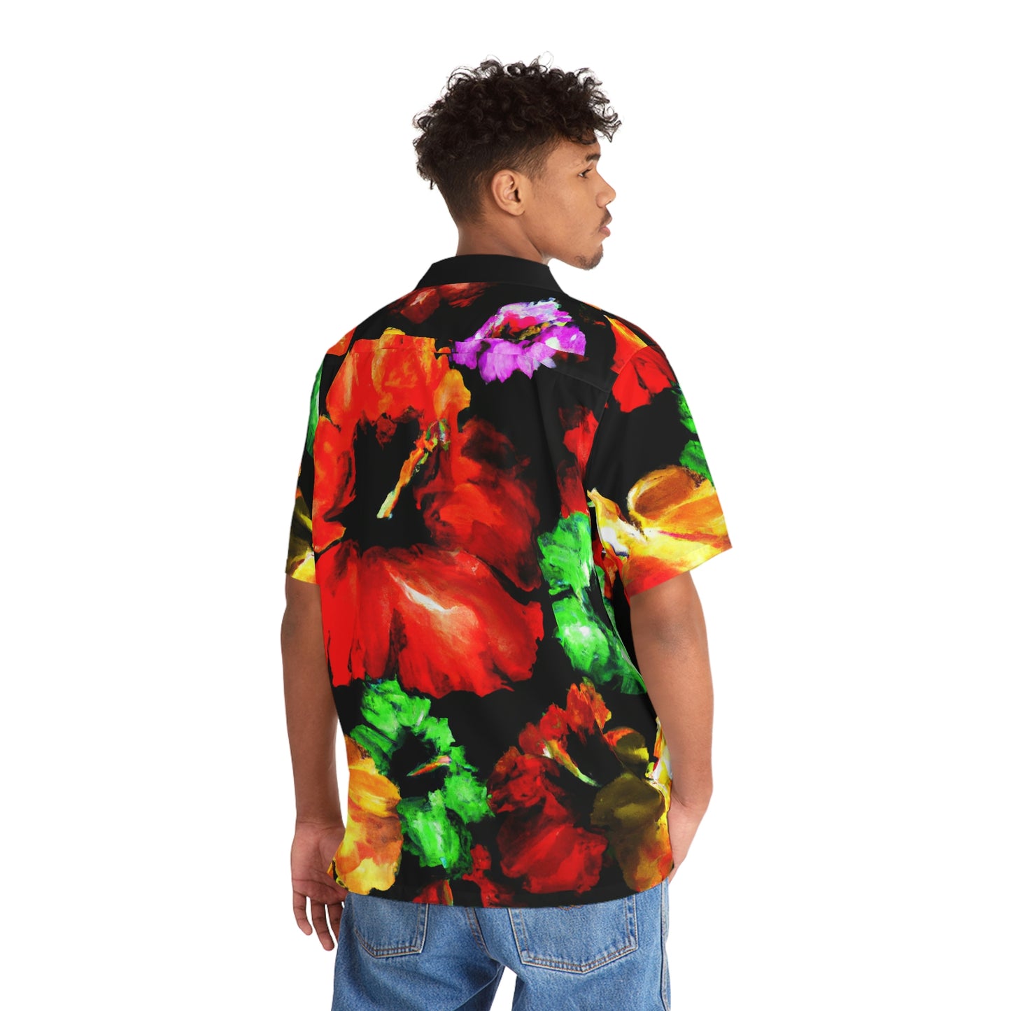 Hibiscus Watercolor 8 - AI Art - Men's Hawaiian Shirt