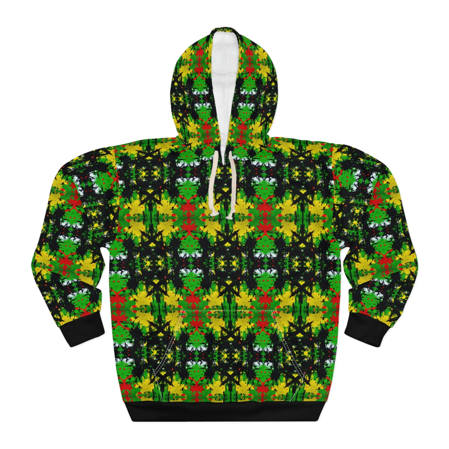 Rasta Star 1 - AI Art - Pullover Hoodie