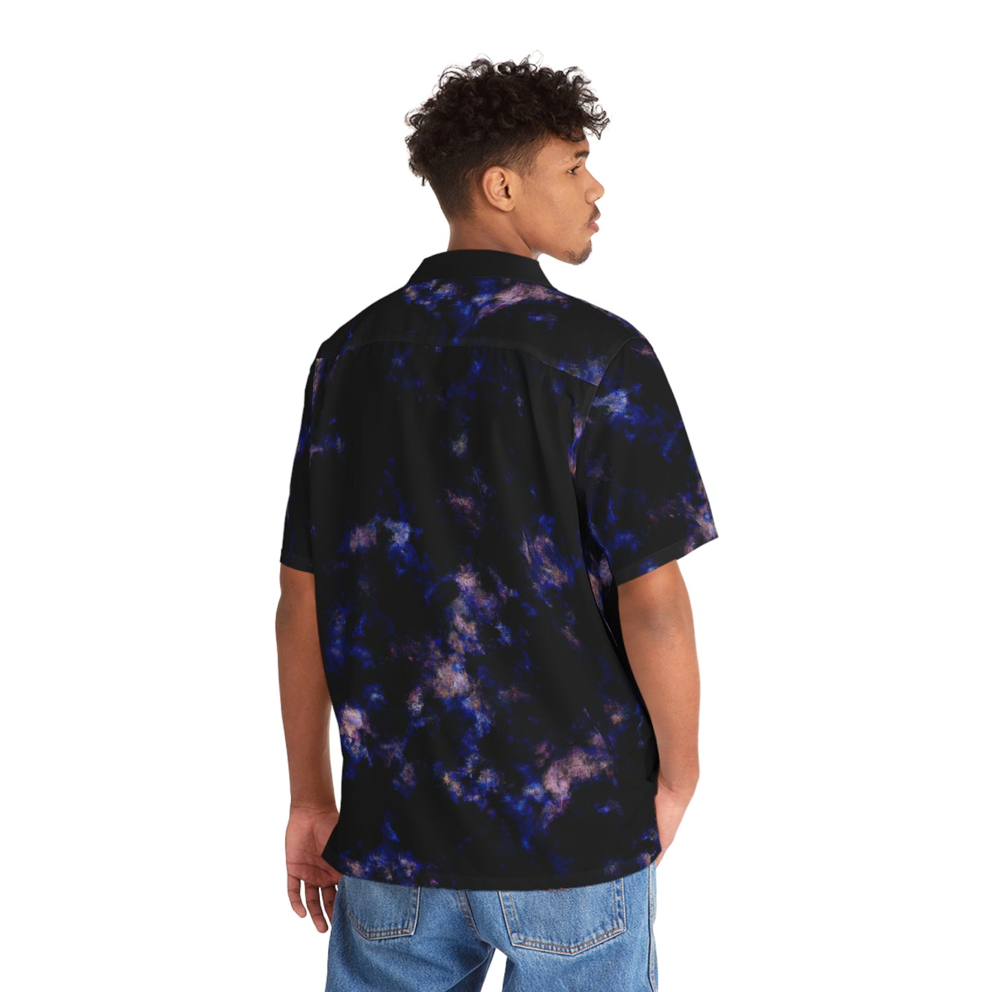 Galactic Camo - AI Art - Men's Hawaiian Shirt