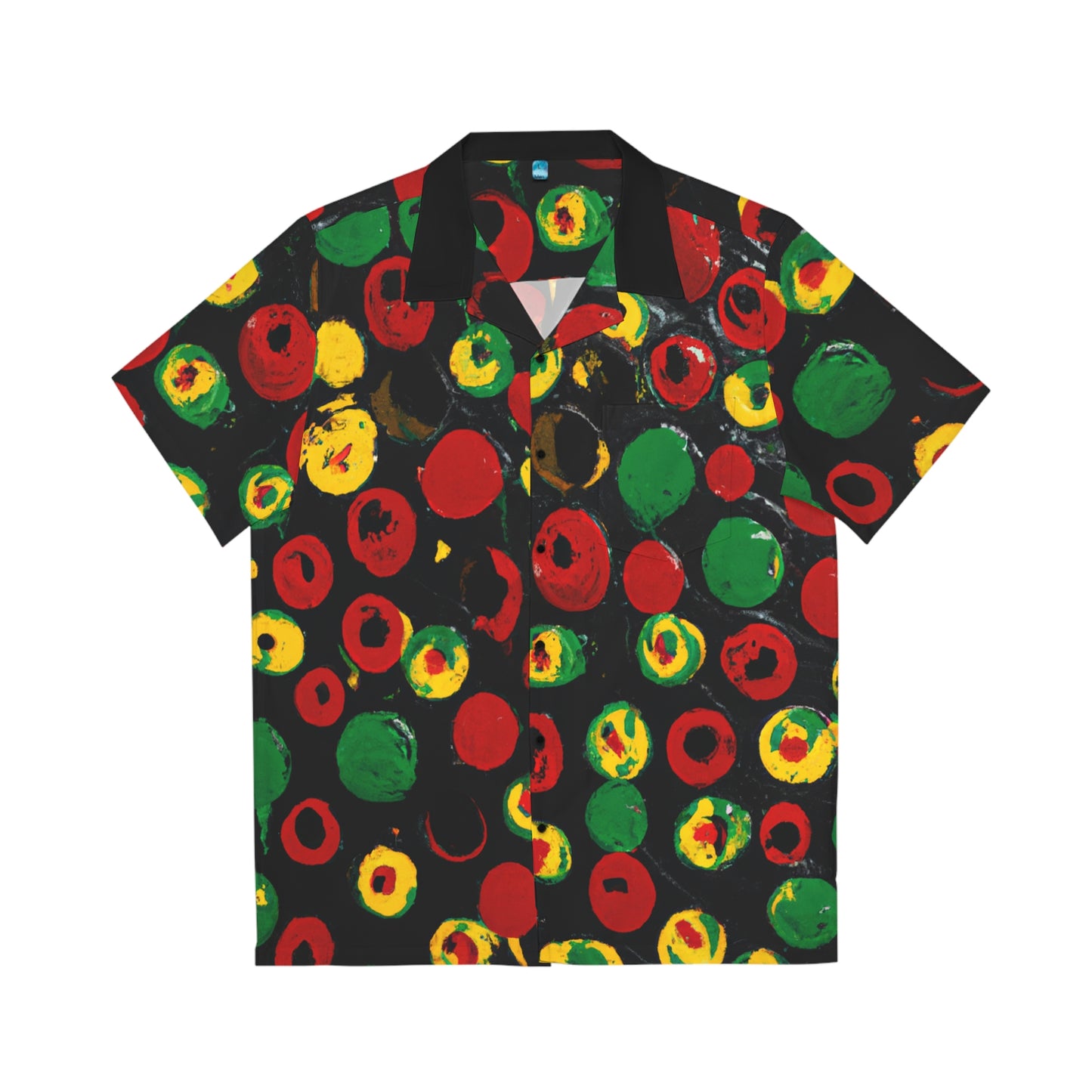 Rasta Polka Dot - AI Art - Men's Hawaiian Shirt