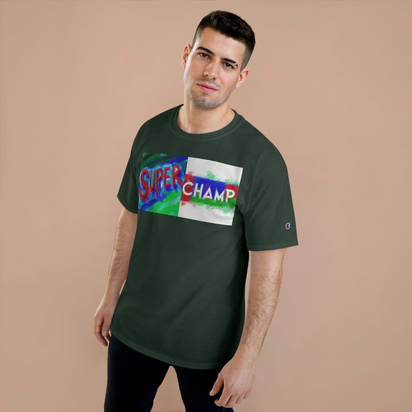 SUPER CHAMP (Main Logo) - AI Art - Champion T-Shirt