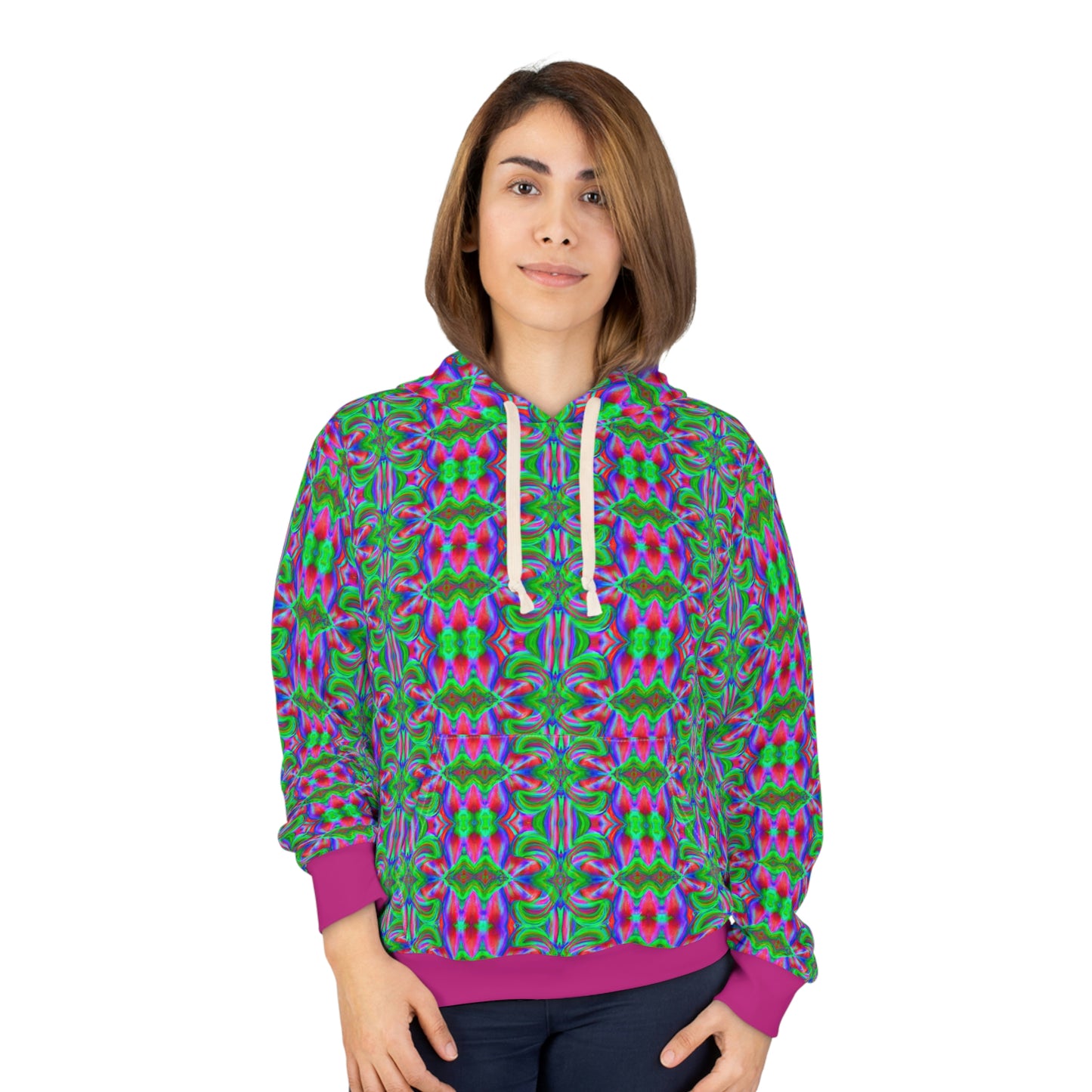 Hyperwave Tie-Dye 6 - AI Art - Pullover Hoodie