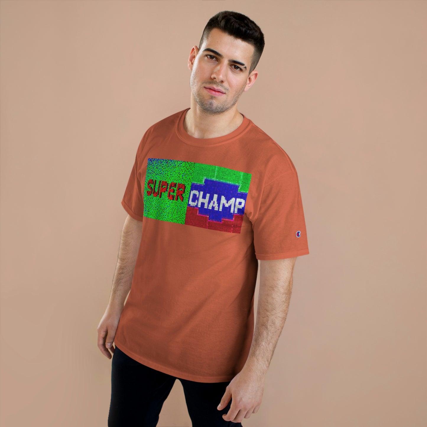 SUPER CHAMP (Alt Logo 2) - AI Art - Champion T-Shirt