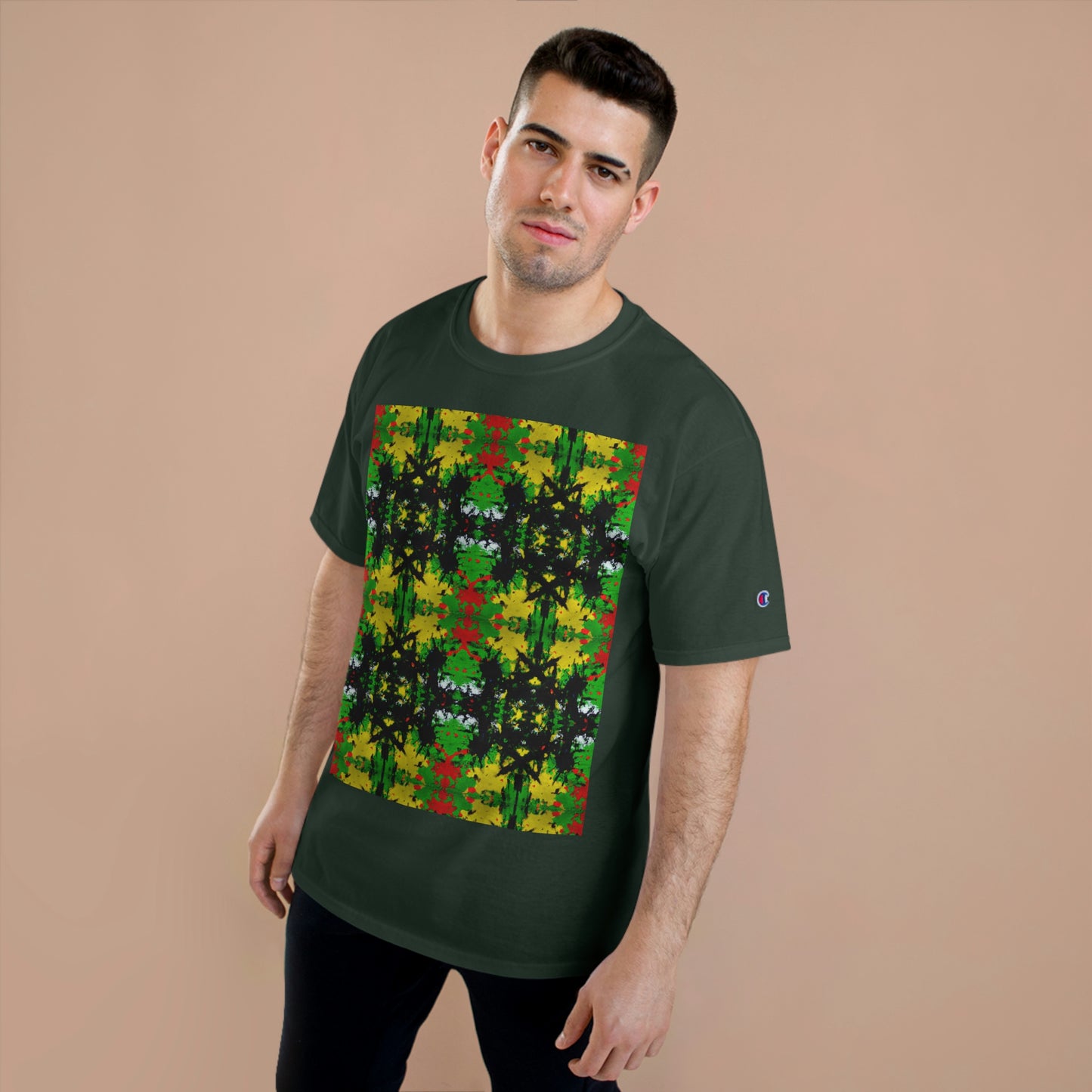 Rasta Star 1 - AI Art - Champion T-Shirt