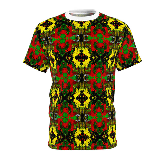 Rasta Kaleidescope 3 - AI Art - T-Shirt