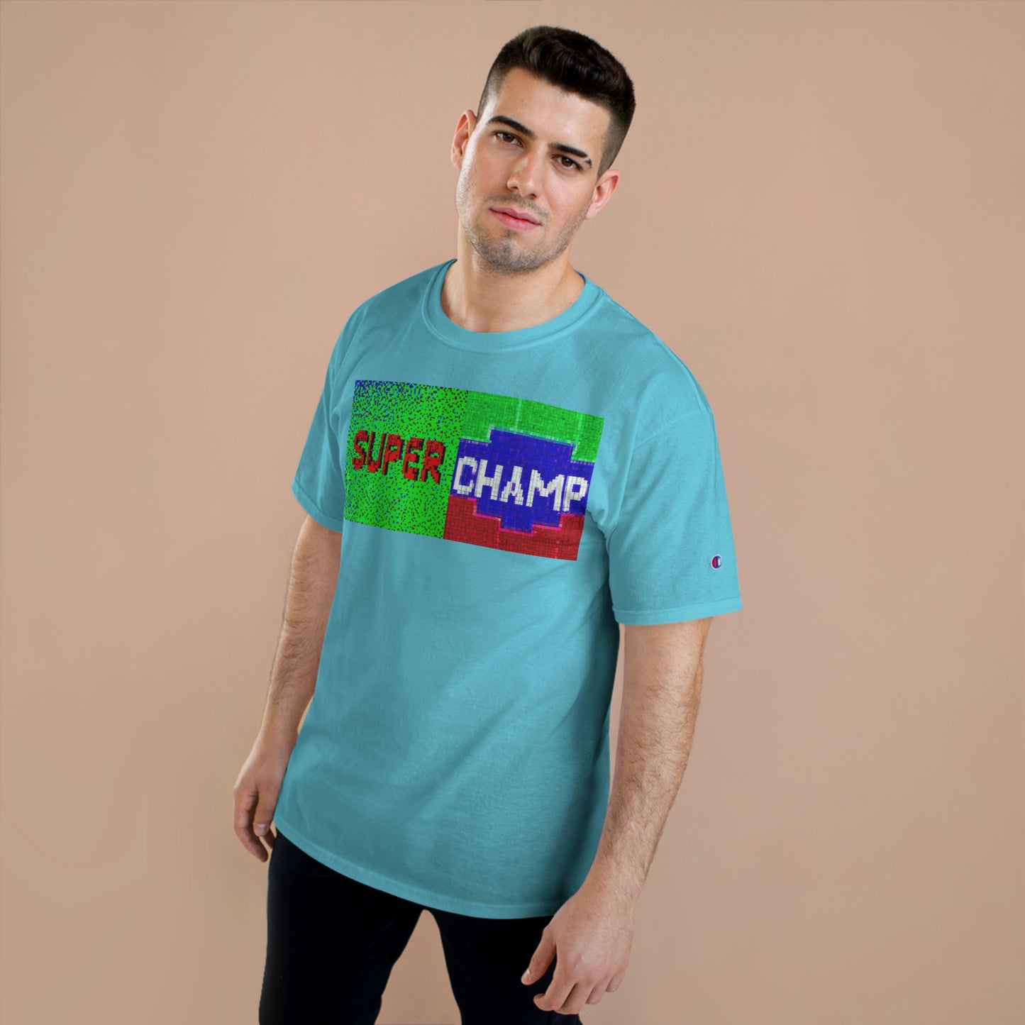 SUPER CHAMP (Alt Logo 2) - AI Art - Champion T-Shirt