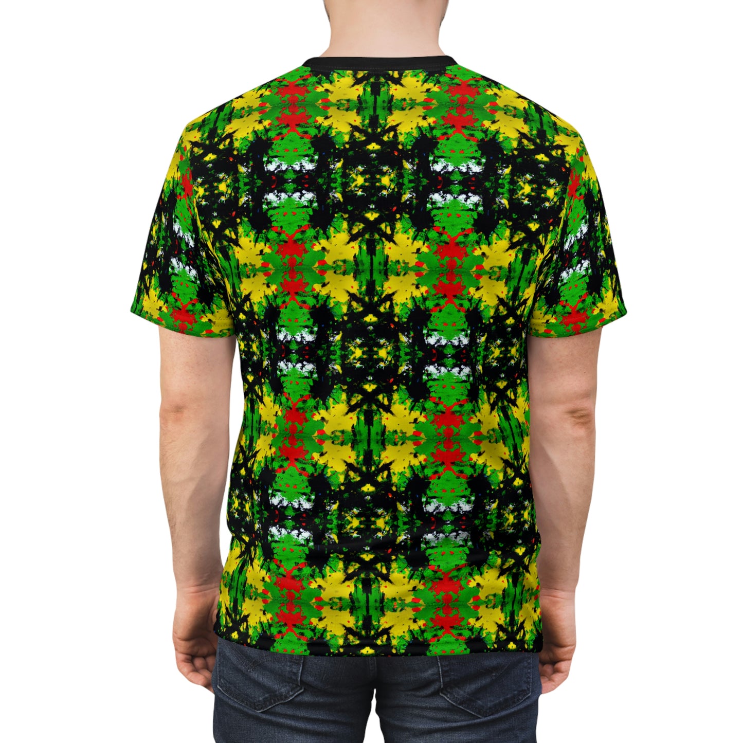 Rasta Star 1 - AI Art - T-Shirt