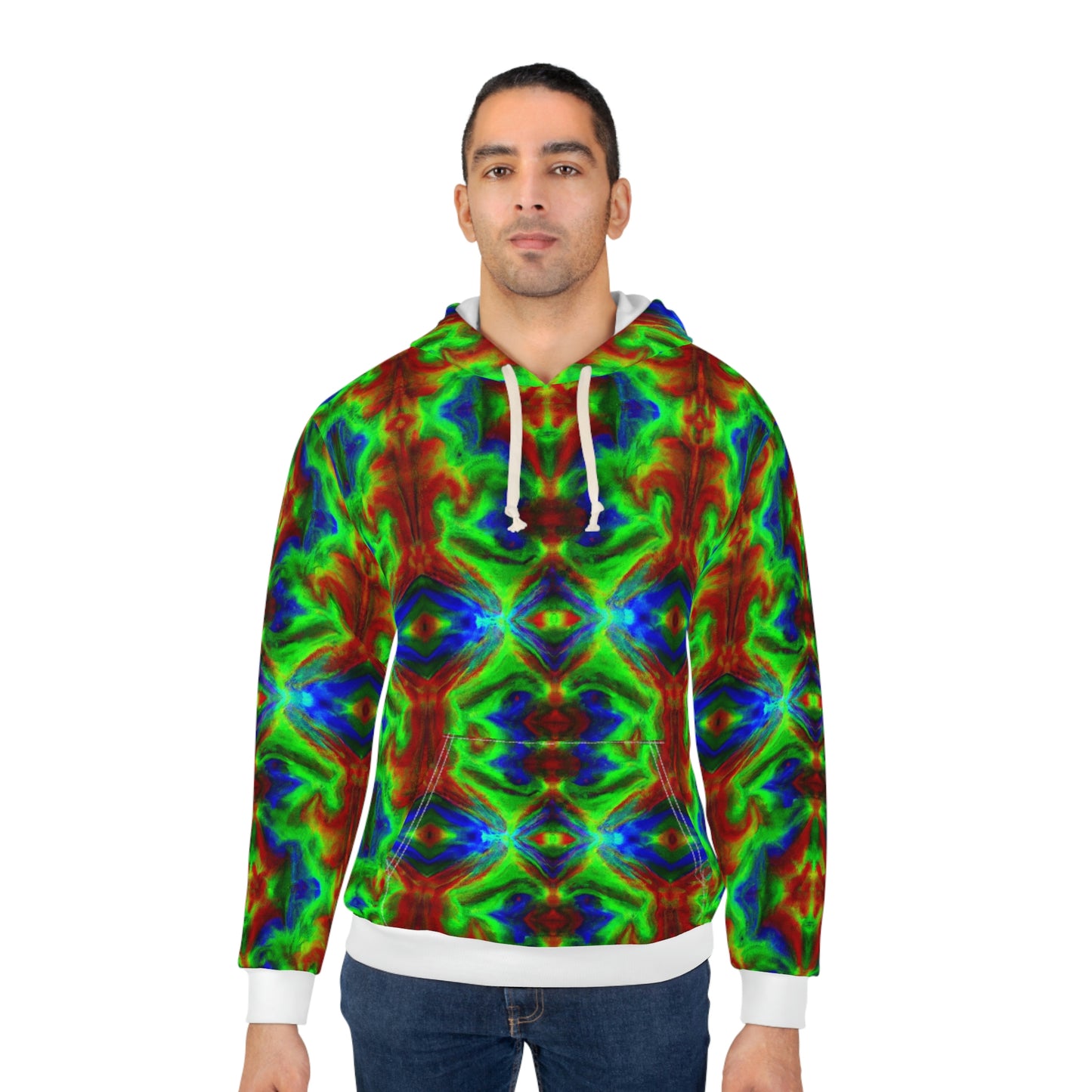 Hyperwave Deemster 1 - AI Art - Pullover Hoodie